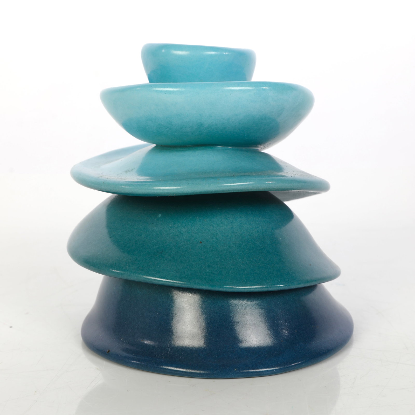 STEVEN L. GORMAN BIOMORPHIC SPIRAL STUDIO ART CERAMIC SCULPTURE (1 of 10)