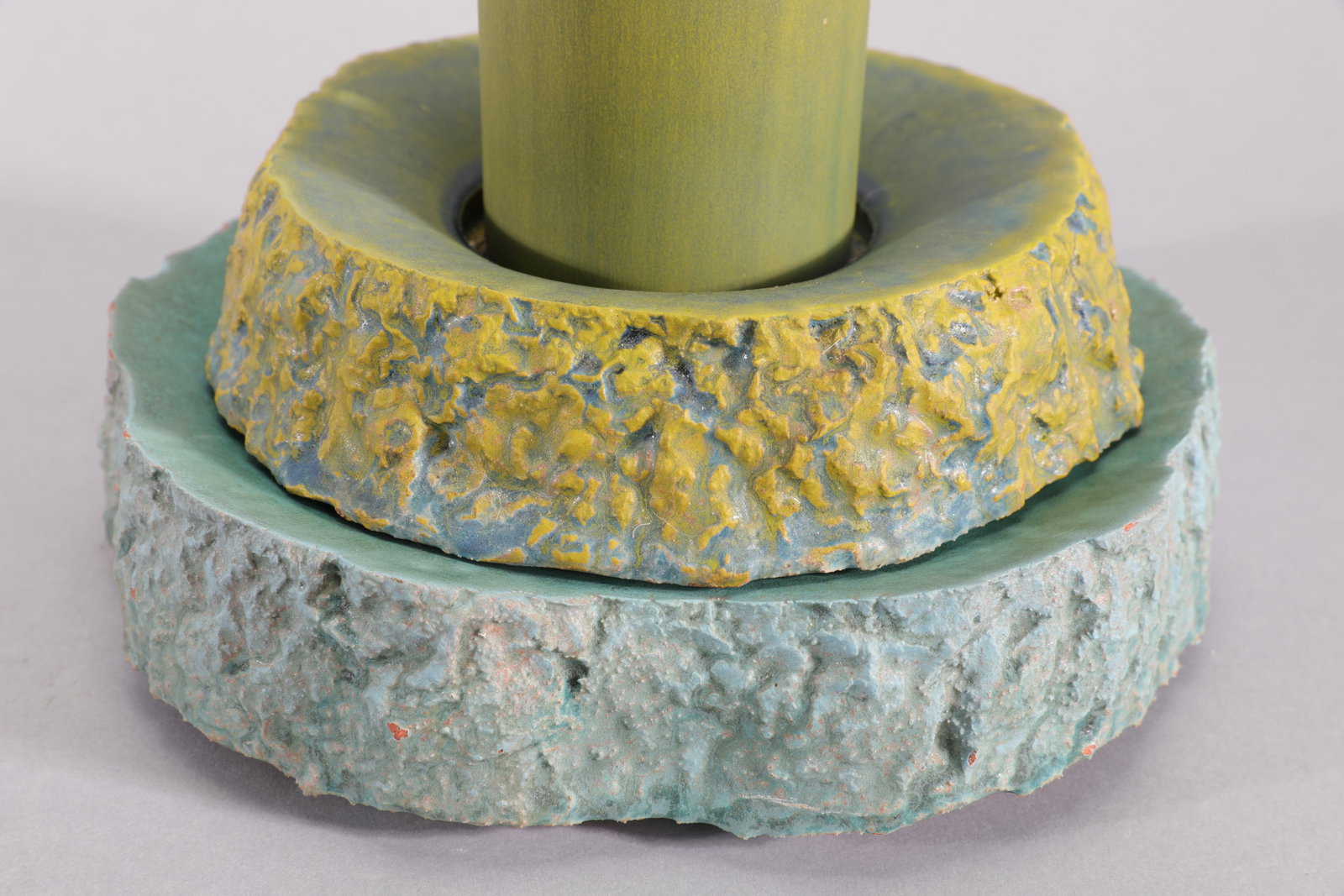 JOHN UTGAARD STUDIO ART POTTERY CANDLESTICK SCULPTURE - 4