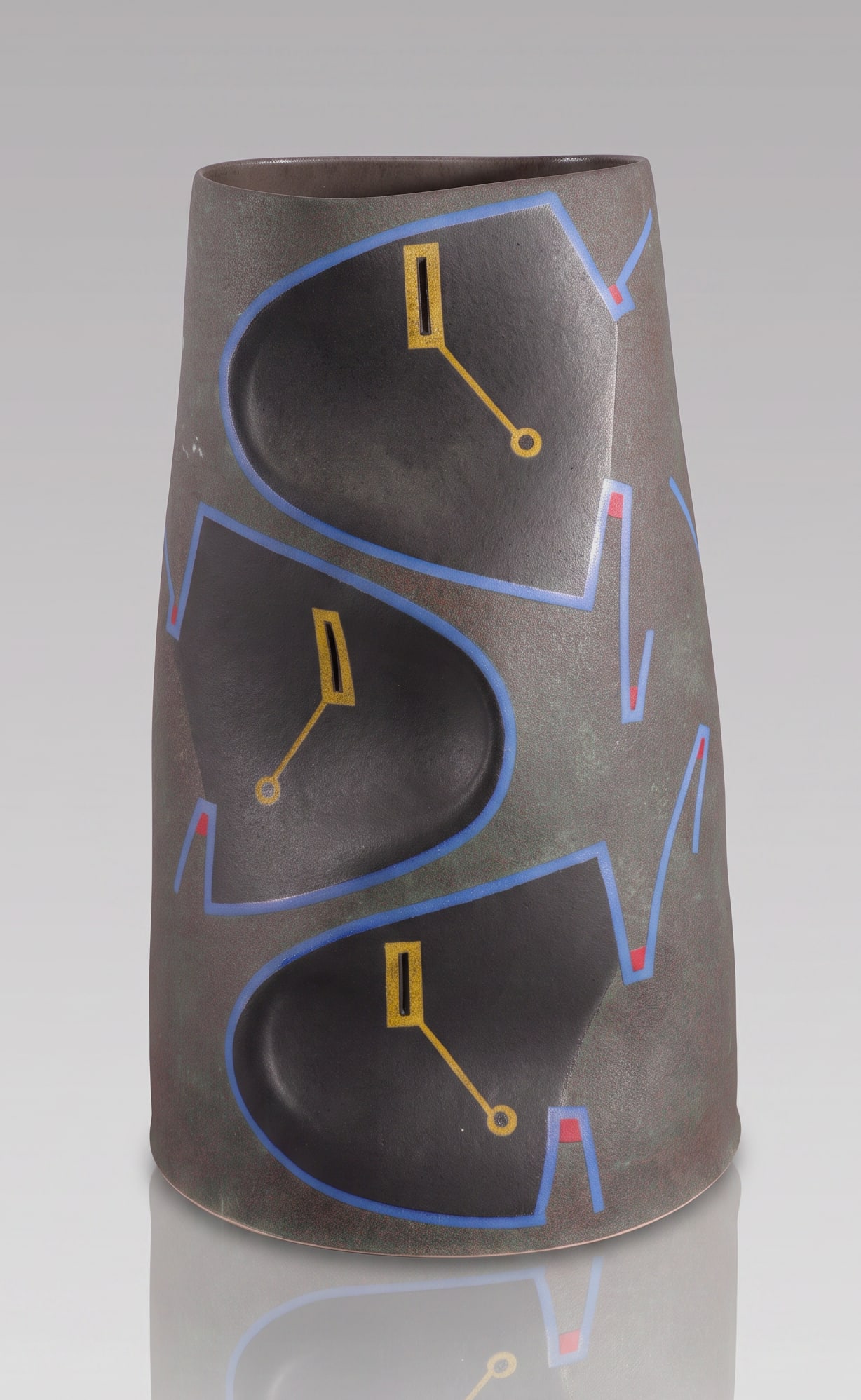 JOSE SIERRA FINE TALL GEOMETRIC CONTEMPORARY STUDIO ART VESSEL (1 of 5)