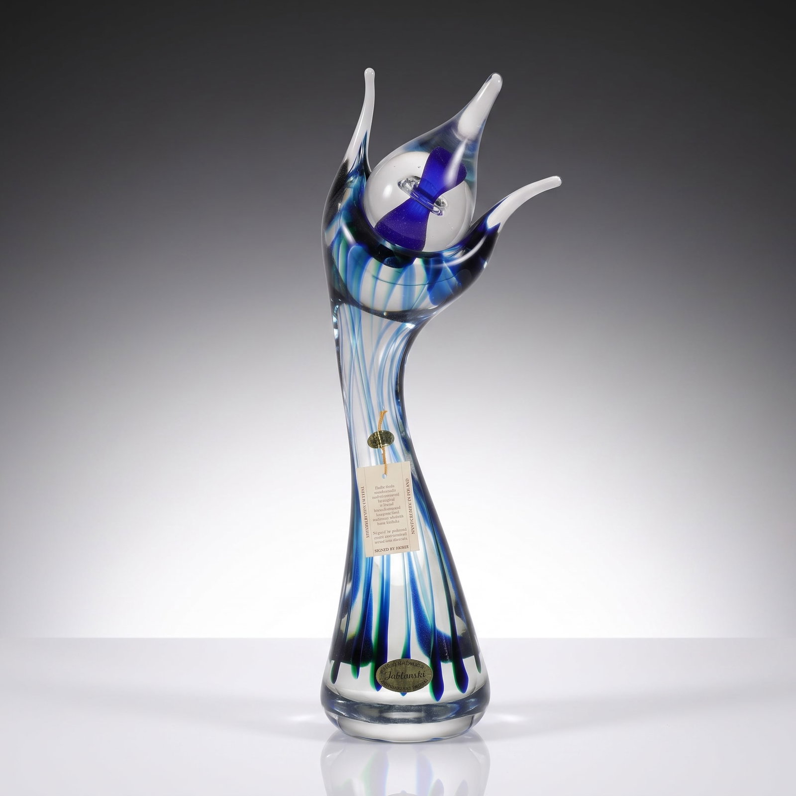ADAM JABLONSKI STUDI ART GLASS MODERNIST SCULPTURE (1 of 8)