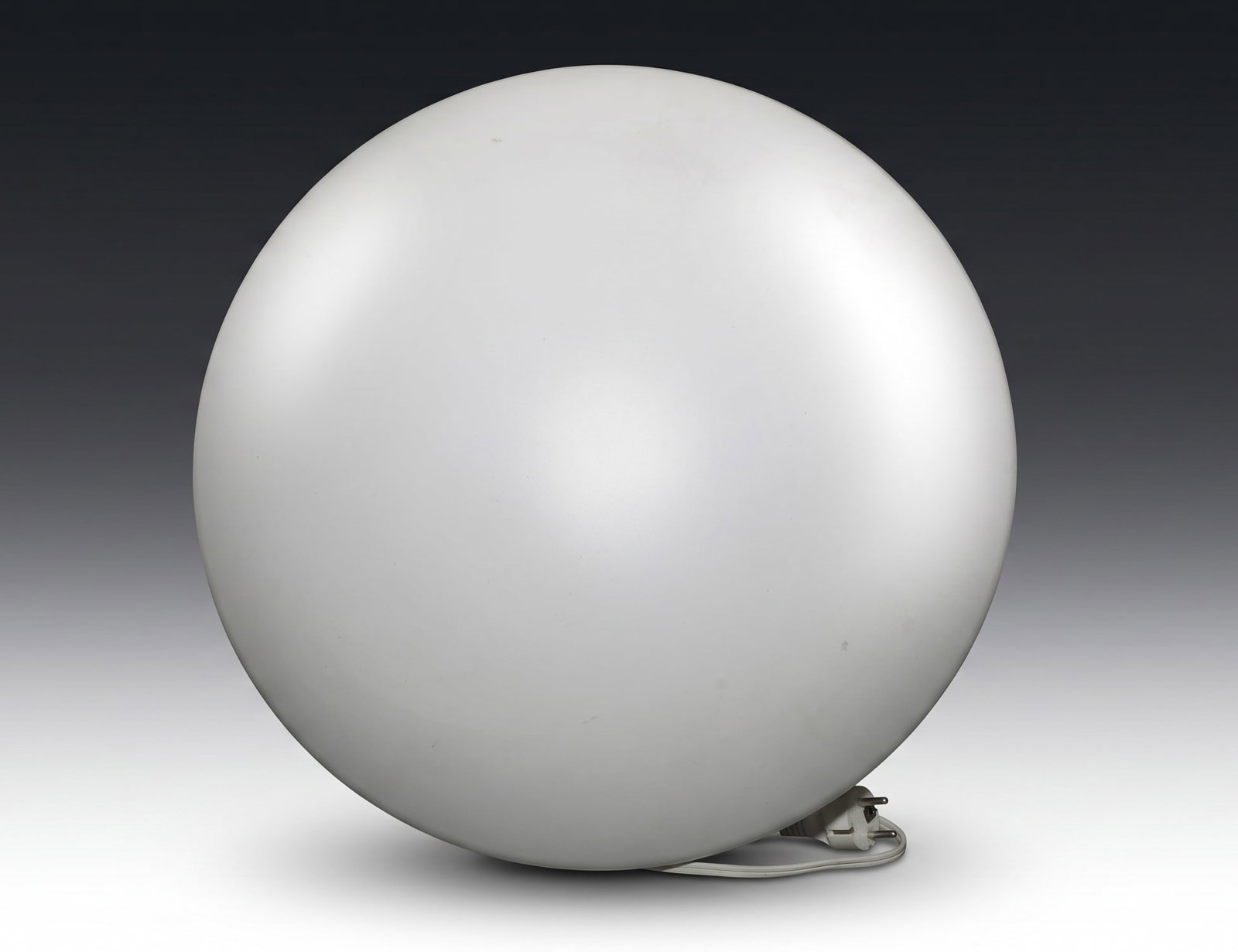 ARTEMIDE "DIOSCURI" STYLE MODERNIST OPAQUE LIGHT FIXTURE:  Auction Listing - Modernist Opaque Orb Light Fixture