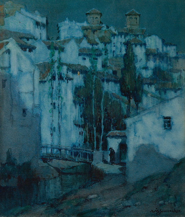 Albert Moulton Foweraker (1873-1942) Moonlight Ant