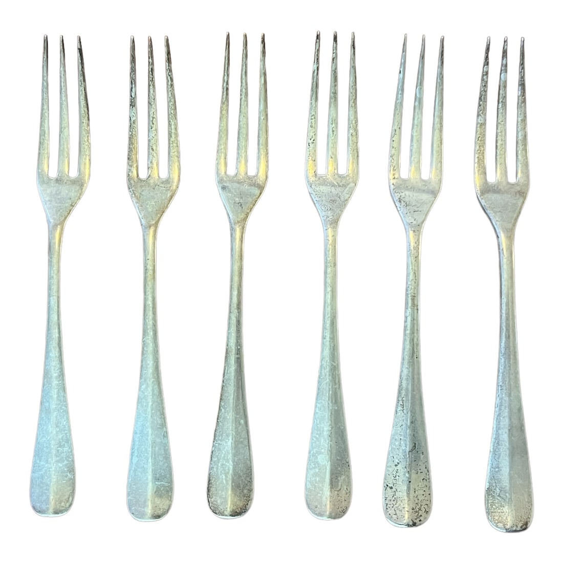 Set of 6 Stieff Williamsburg Sterling Silver Dinner Forks (1 of 9)