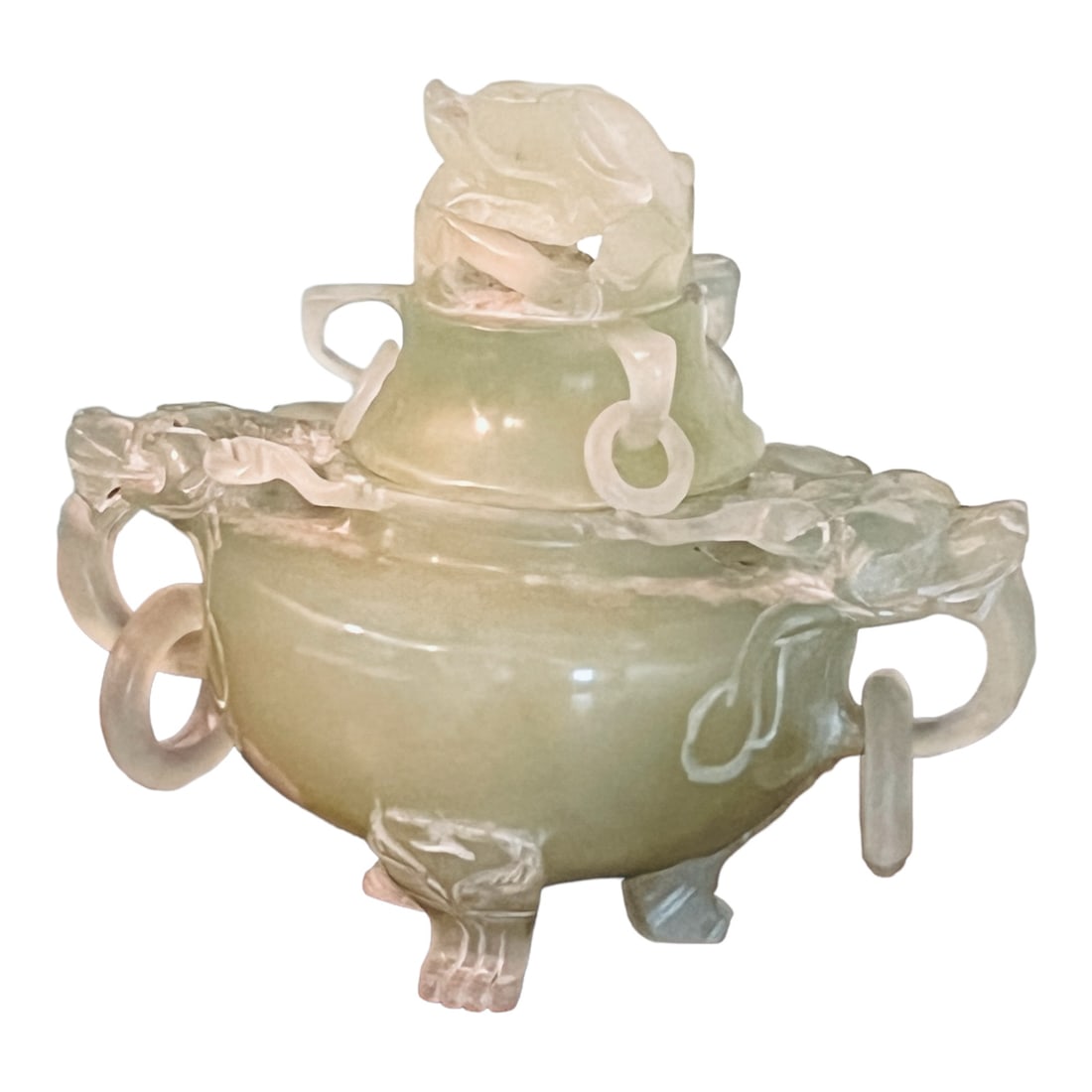 Early 20thC Chinese Hardstone Koro Censer & Cover (1 of 15)