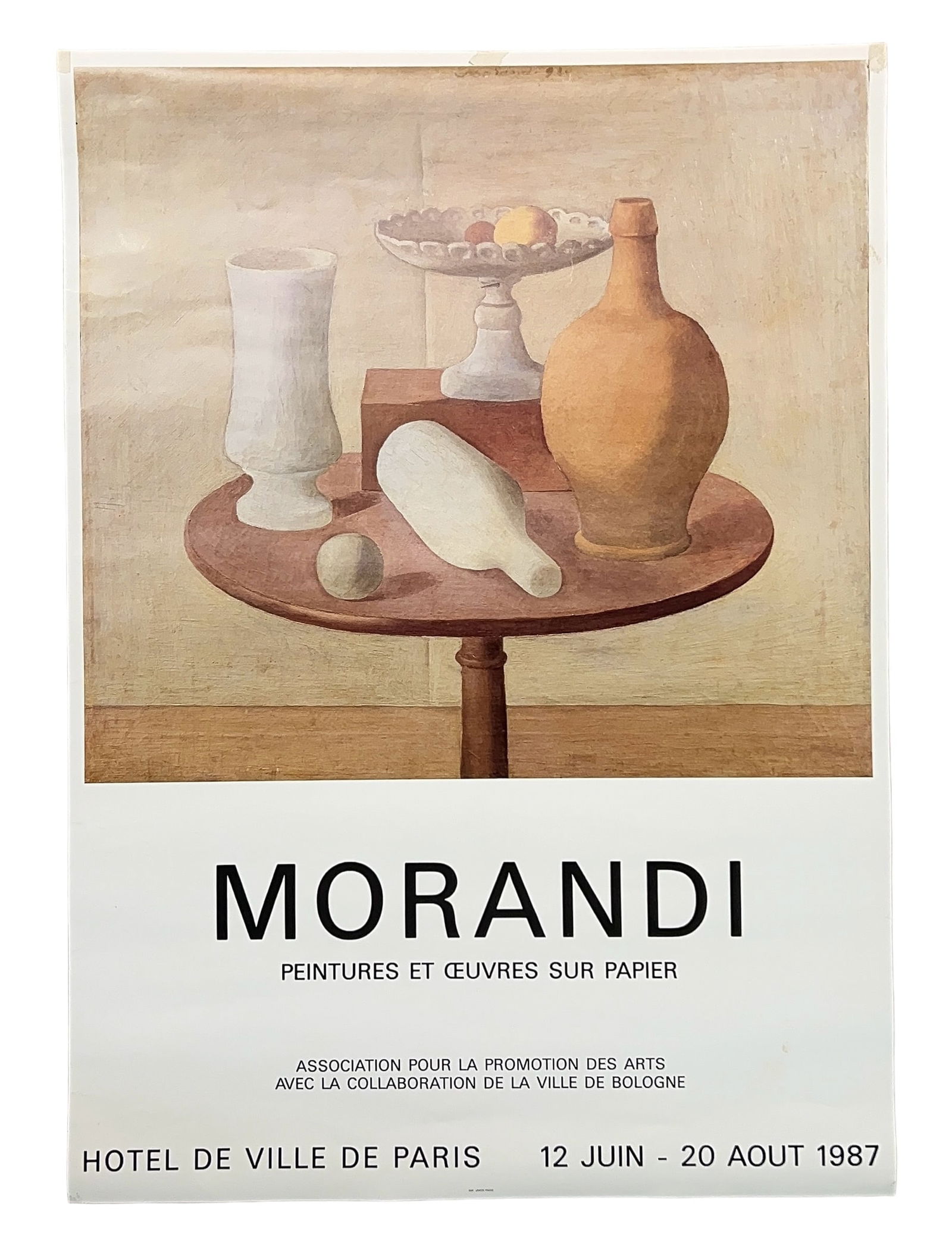 1987 Morandi Exhibition Poster Hotel De Ville Paris (1 of 7)