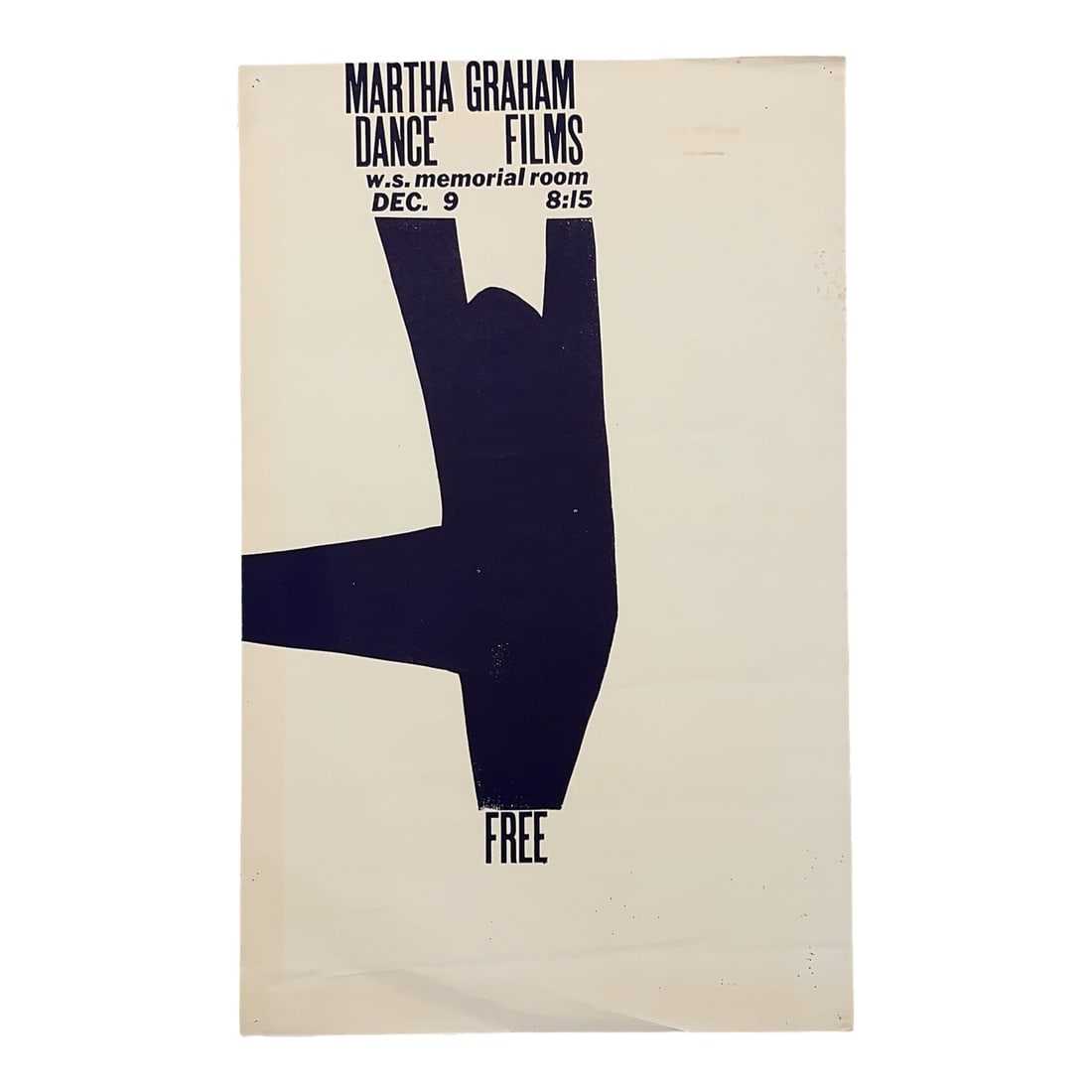 Vintage Screen Printed Martha Graham Dance Films Poster (1 of 8)