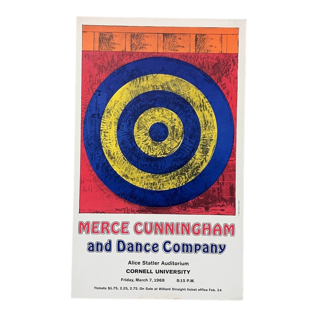1969 Merce Cunningham & Dance Company Poster Cornell Jasper Johns (1 of 9)