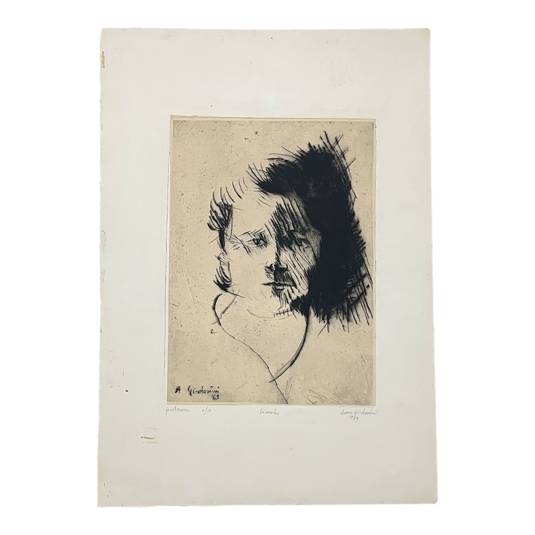 Signed Etching & Aquatint by Anna Giralomini 1963 (1 of 12)