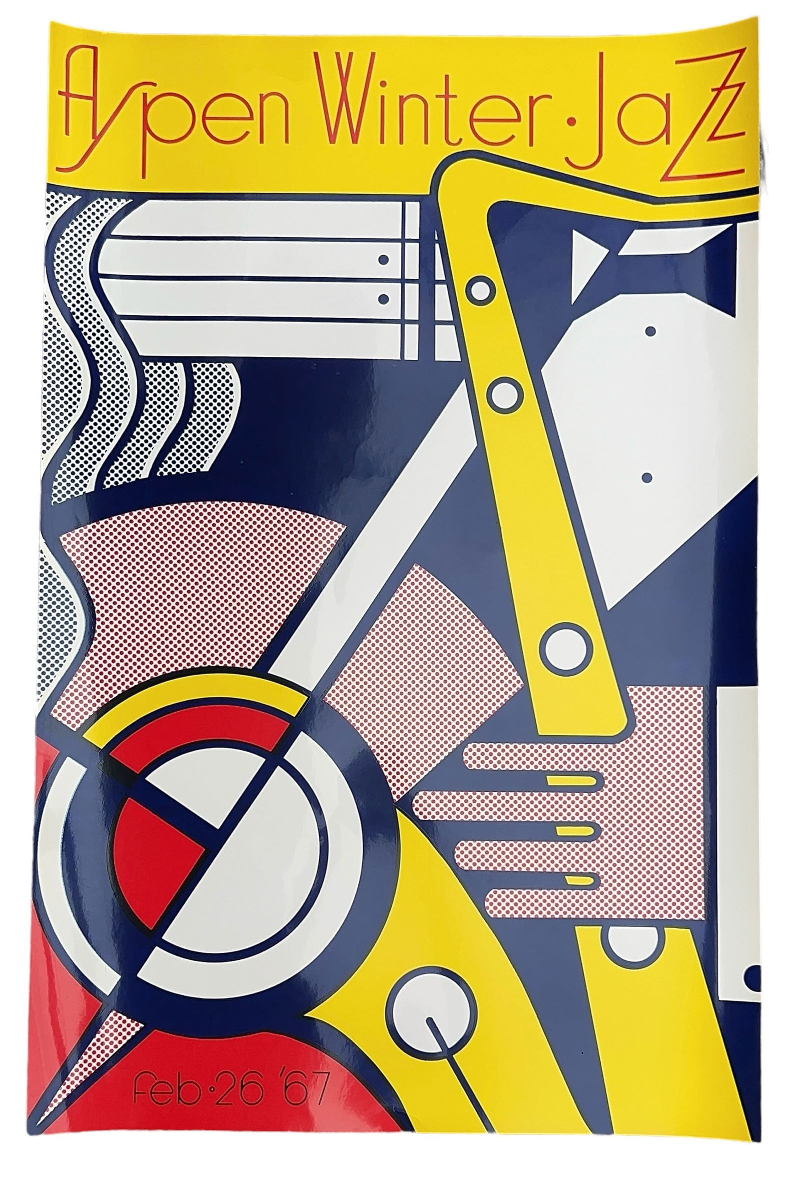 Roy Lichtenstein Aspen Winter Jazz Screenprint Poster (1 of 13)