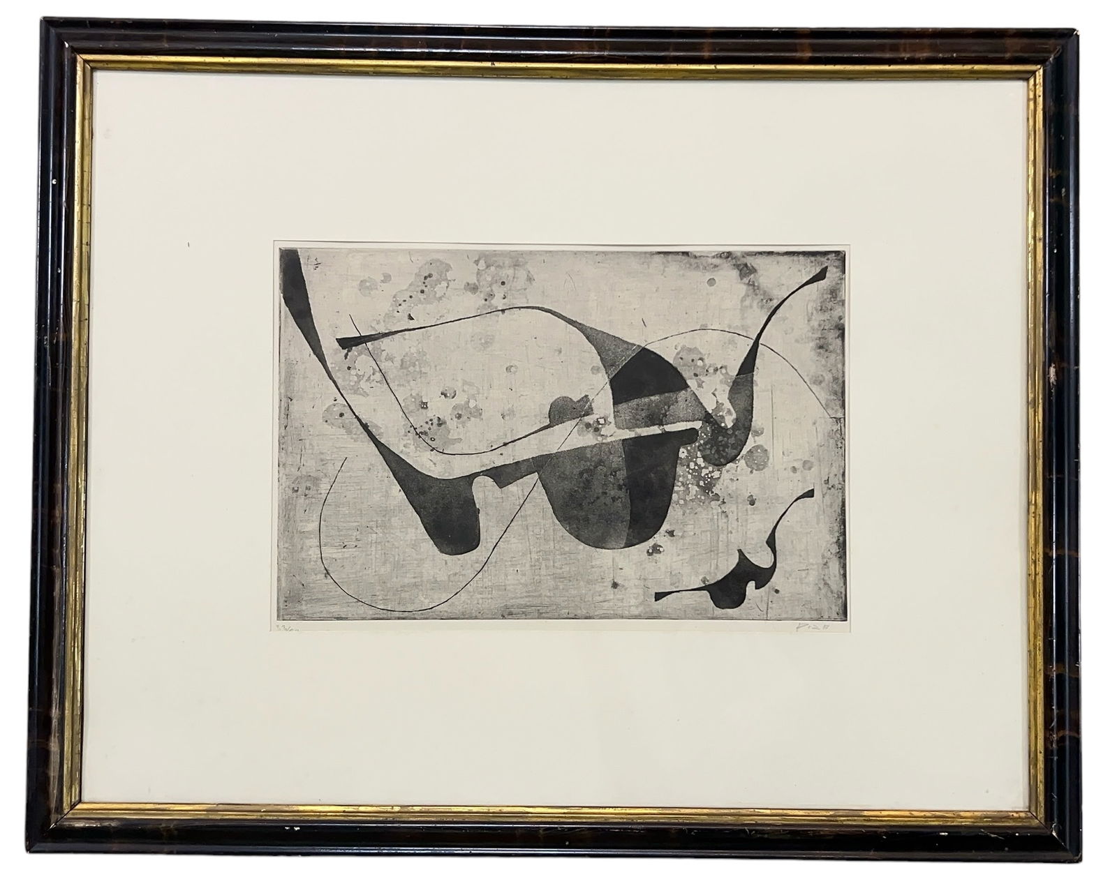 Arthur Luiz Piza Untitled Abstract Etching Signed Numbered (1 of 16)