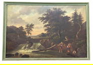 Antique Oil on Canvas Painting, European School Fisherman's Family Unsigned