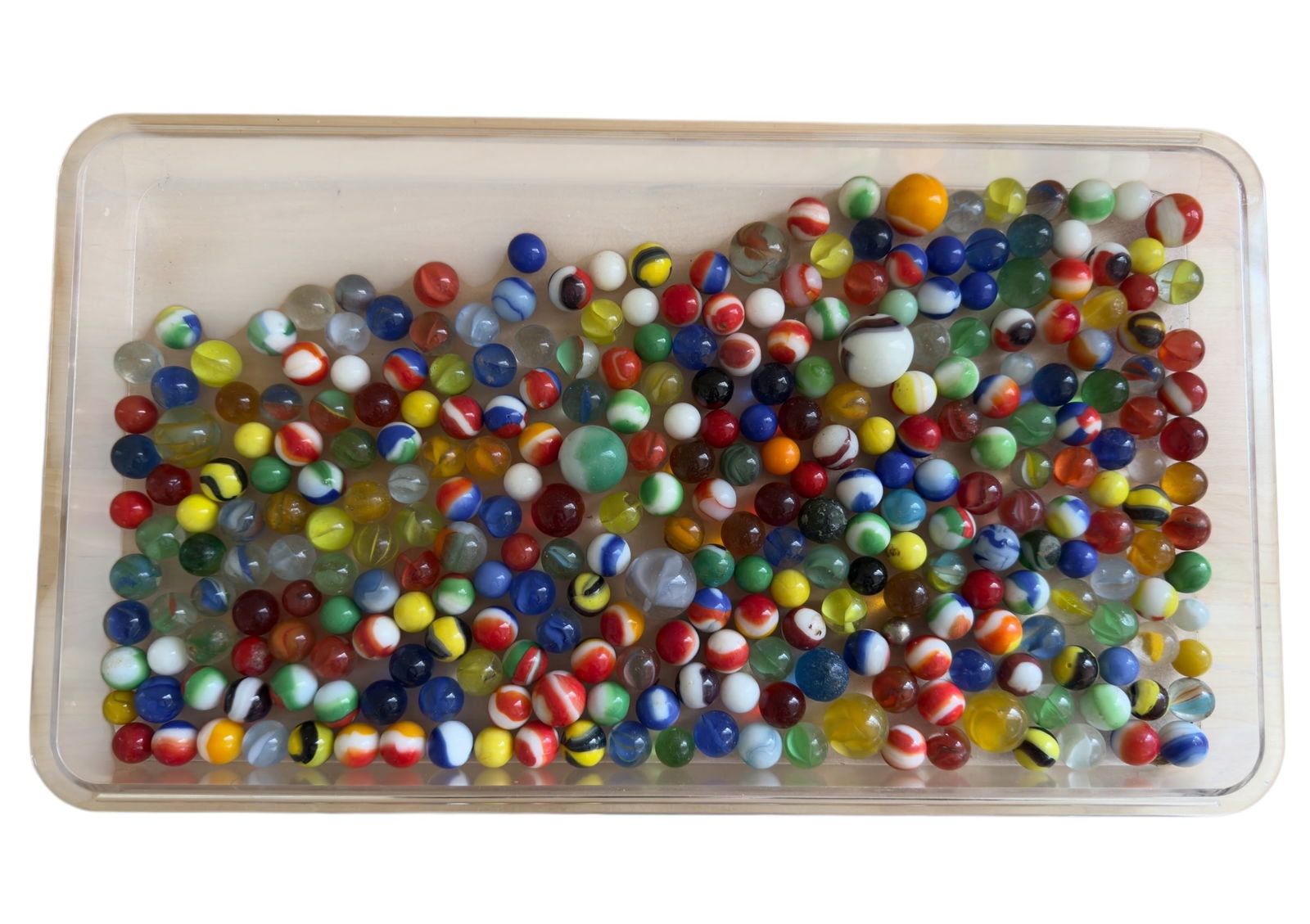 Antique Vintage Marble Collection 150+ Akro Agate Swirls Shooters + (1 of 14)