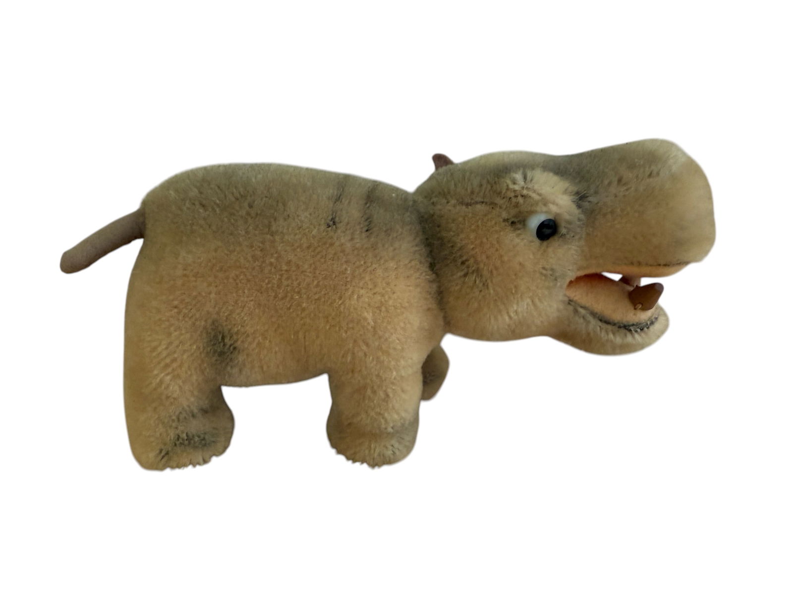Vintage German Steiff Mohair Mocki Hippo Stuffed Animal (1 of 6)