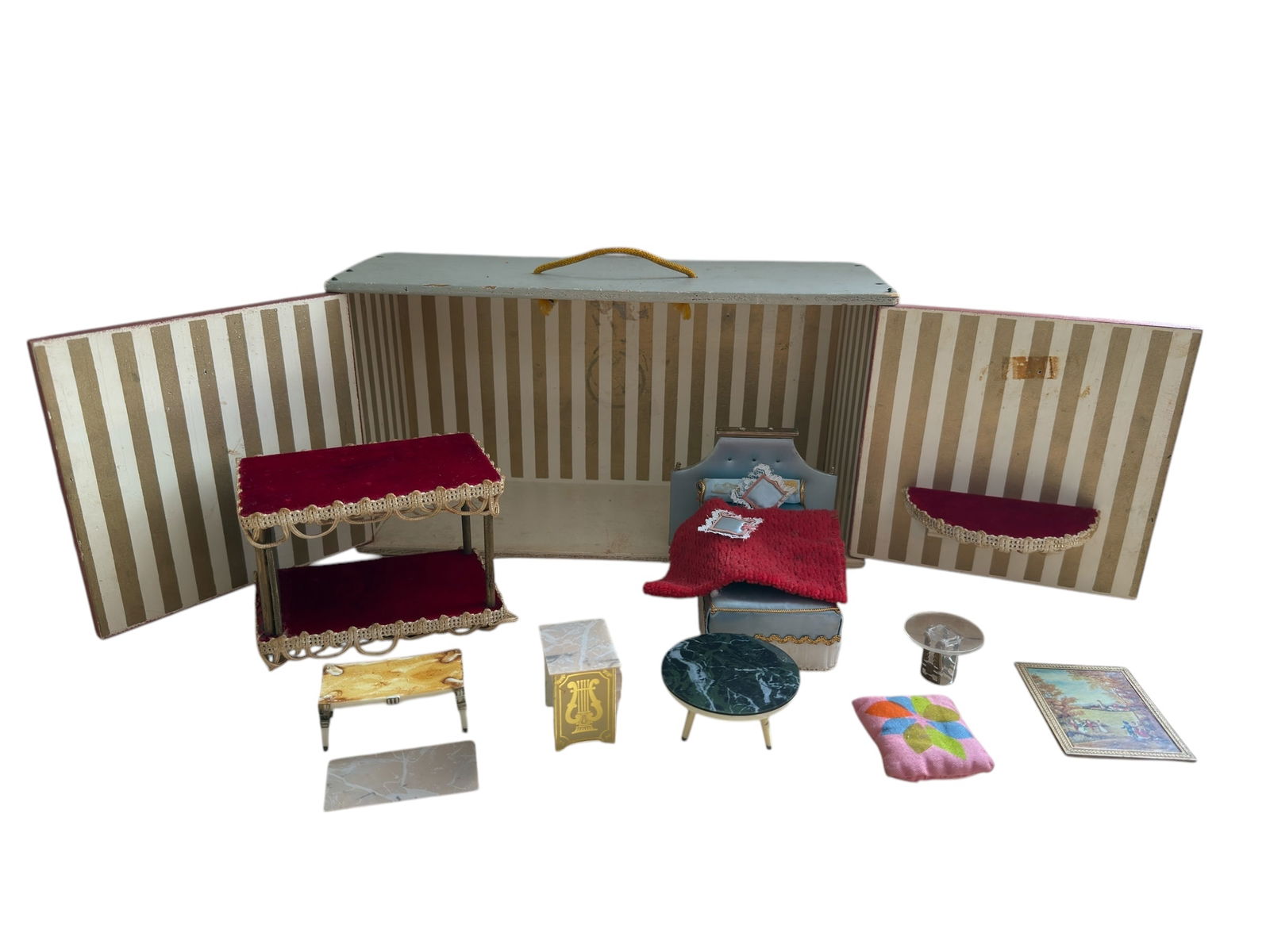 Vintage German Steiff City Mouse Playset House Ten Pieces Furniture (1 of 13)