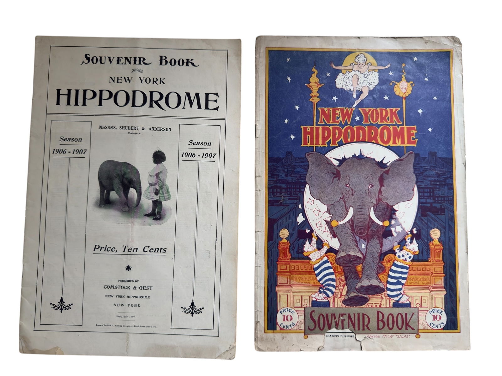 Pair of New York Hippodrome Souvenir Books & Programs 1906-1908 (1 of 5)