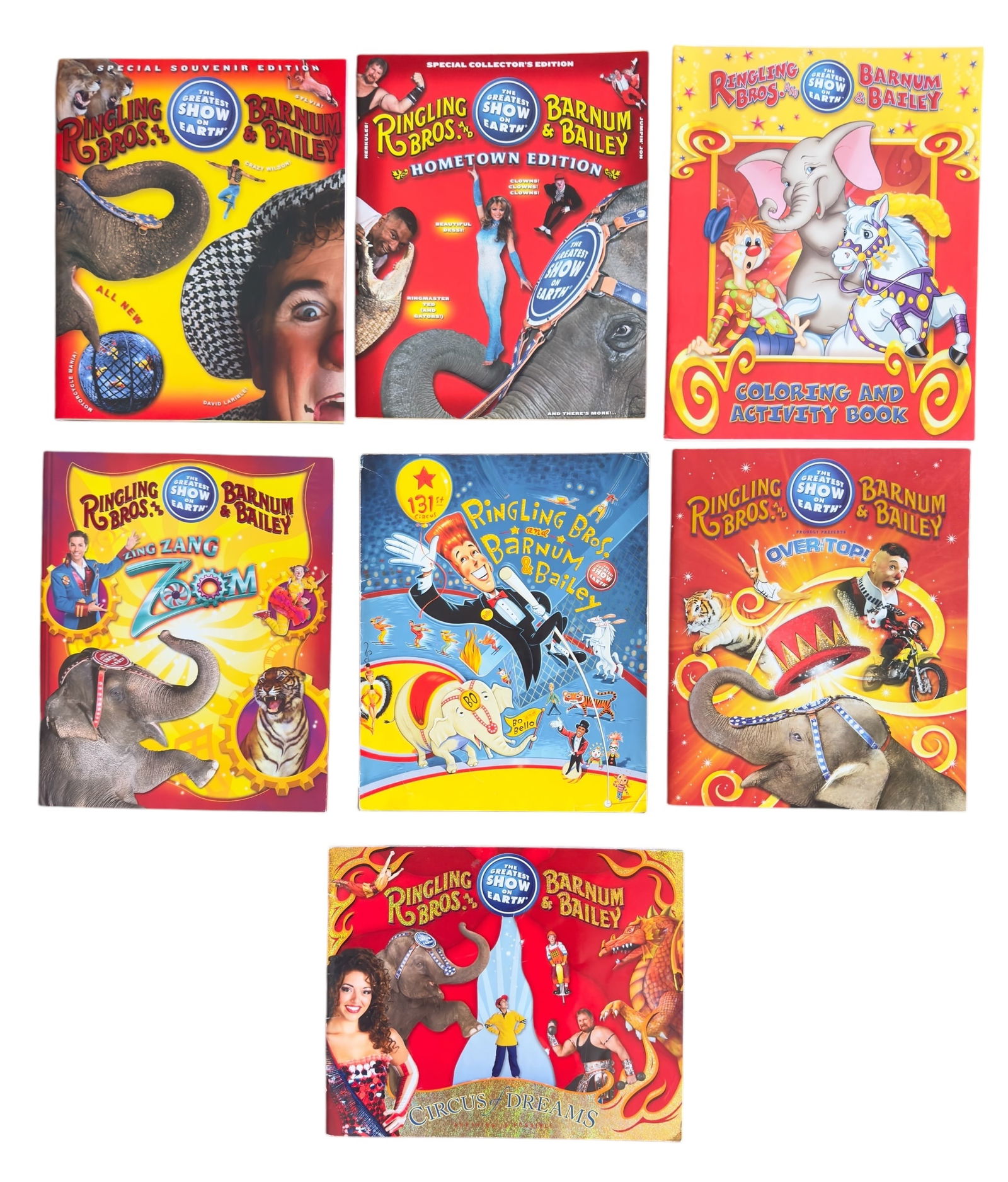 Group of Seven Ringling Brothers & Barnum Bailey Circus Programs & Materials 2000s (1 of 9)