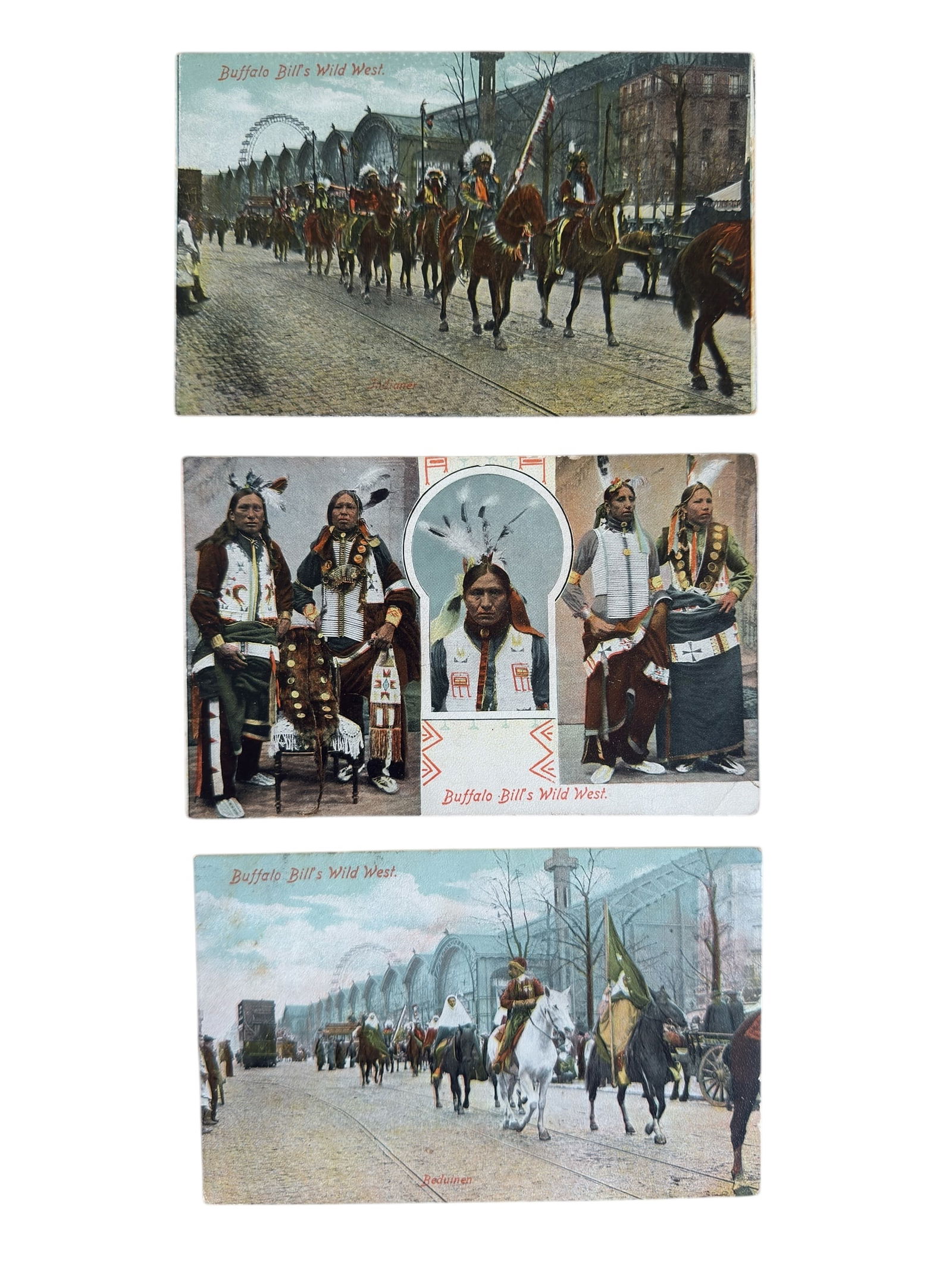 Group of Three Antique Post Cards of Buffalo Bill's Wild West Show (1 of 7)