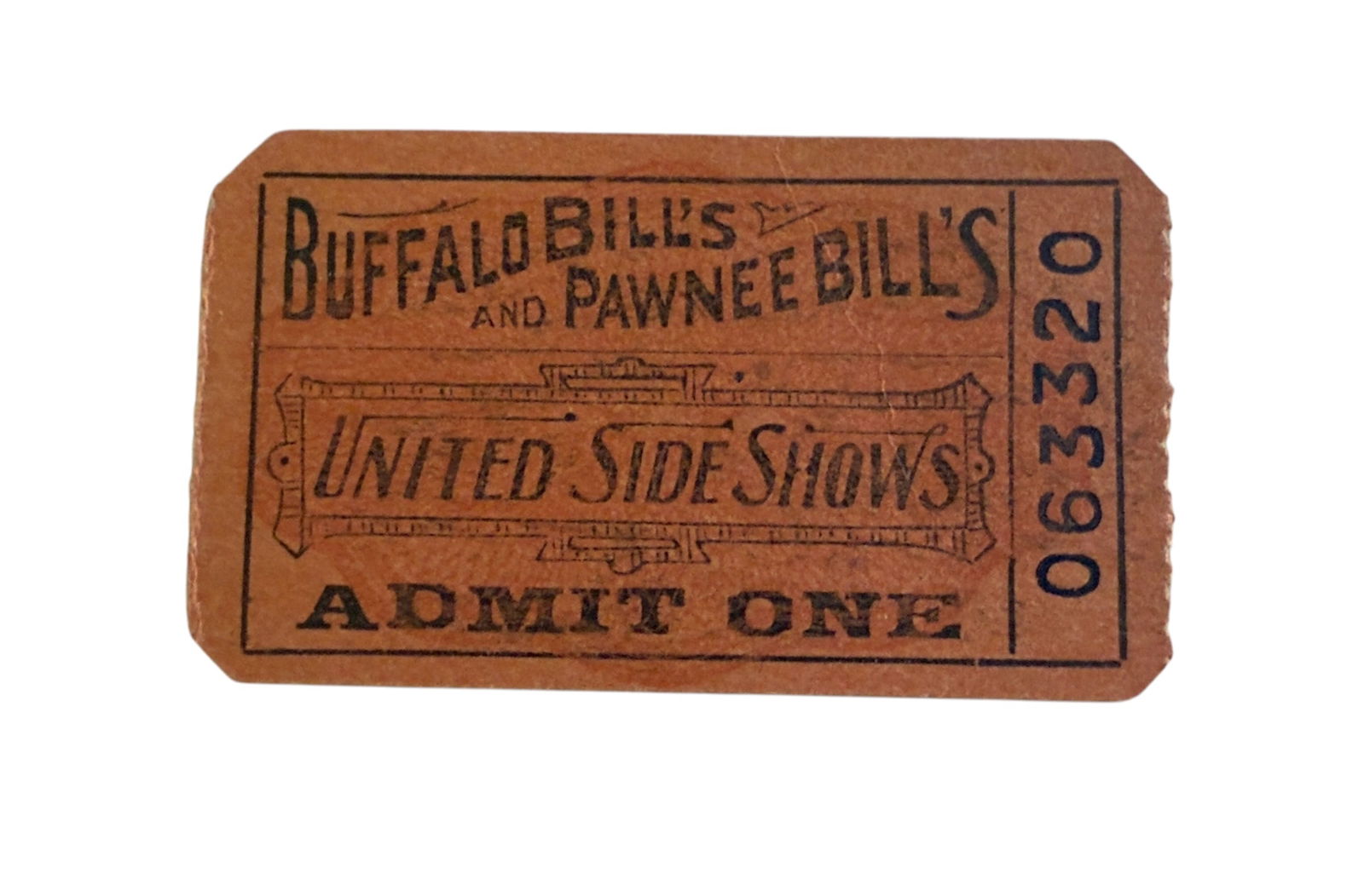 Rare 1890s Original Ticket to Buffalo Bill's Wild West Shows (1 of 7)