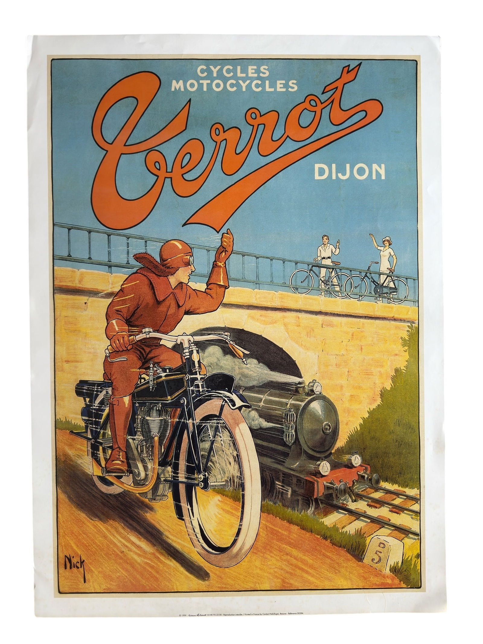 1999 Vintage Reprint Terrot Cycles Motorcycles Dijon Poster (1 of 9)