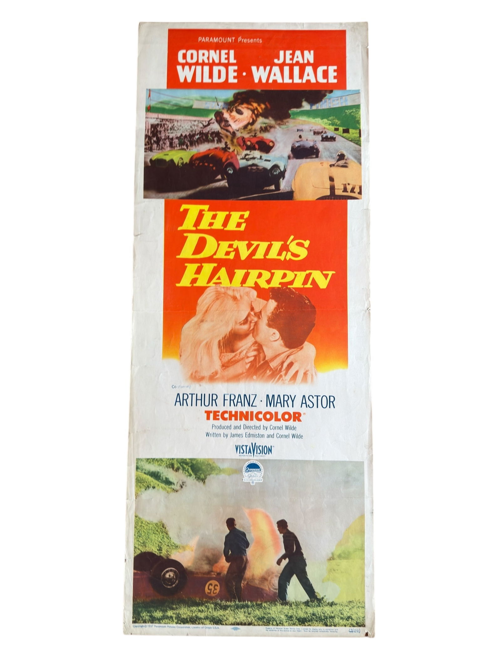 1957 The Devil's Hairpin Original Movie Poster Motorsport Vintage Car Drag Racing (1 of 10)