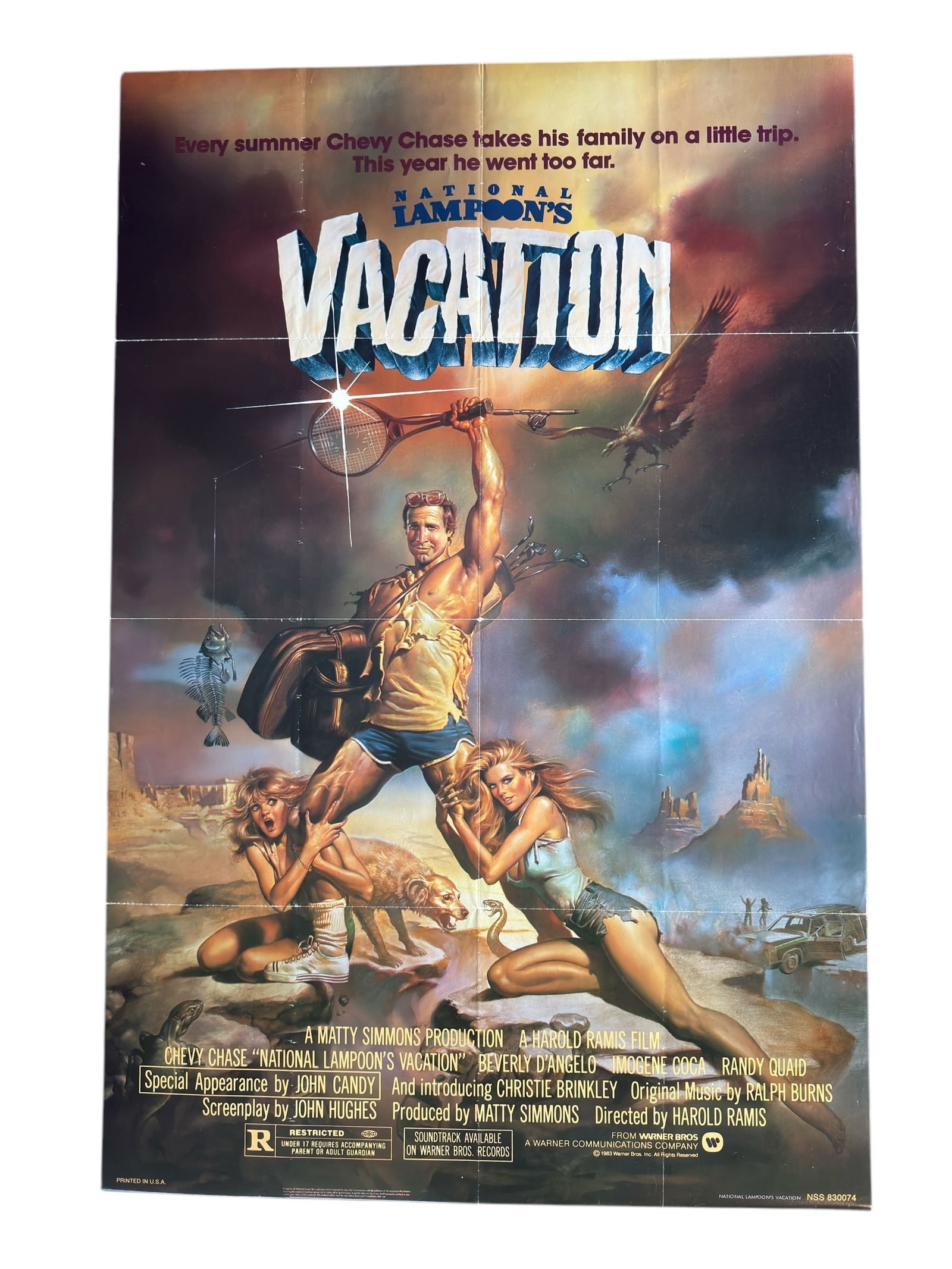 1983 National Lampoon's Vacation Original Movie Poster Chevy Chase (1 of 9)