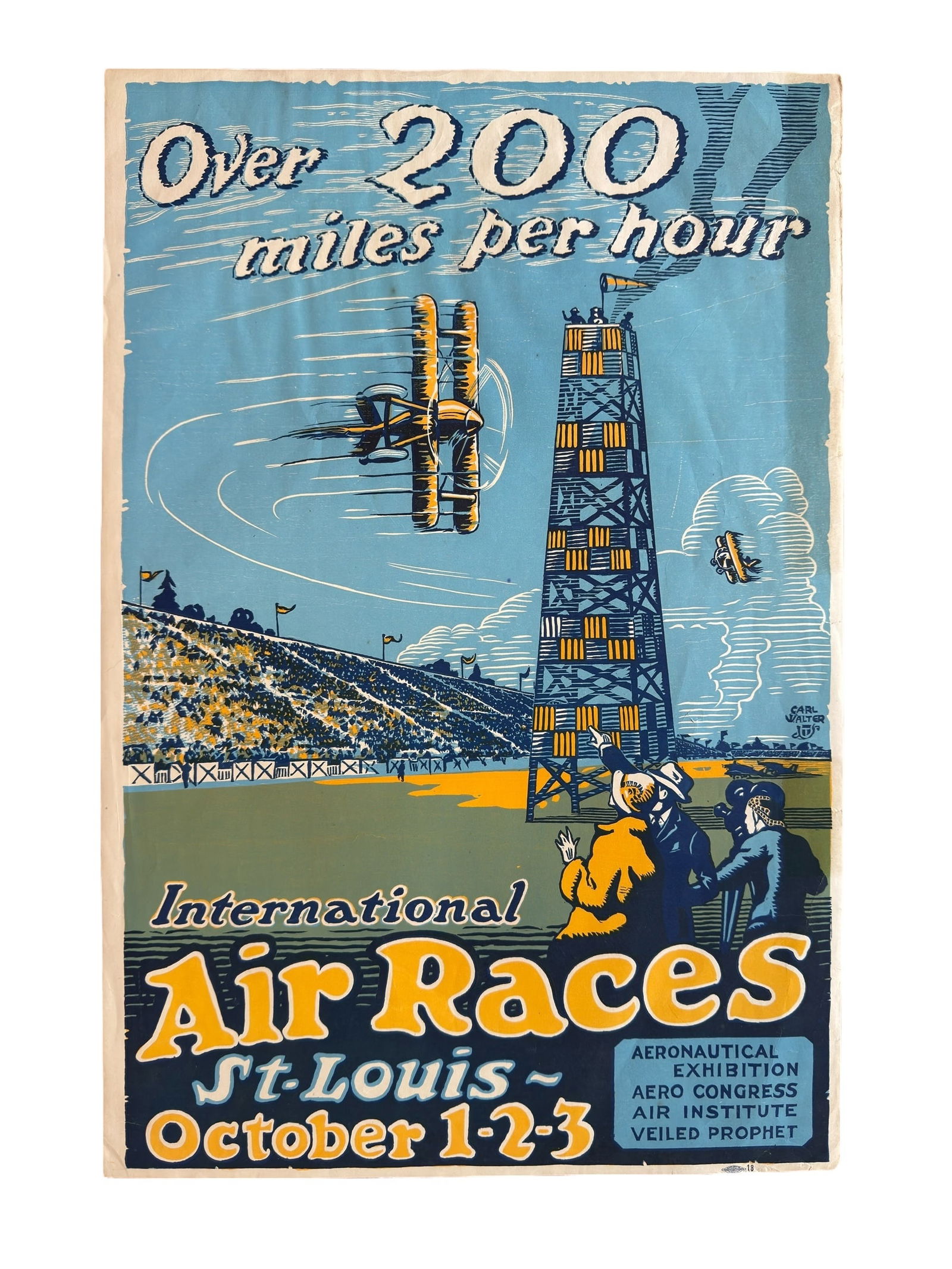 Original 1923 International Air Races St. Louis MO "Over 200 Miles Per Hour" Aeronautical Exhibition (1 of 20)