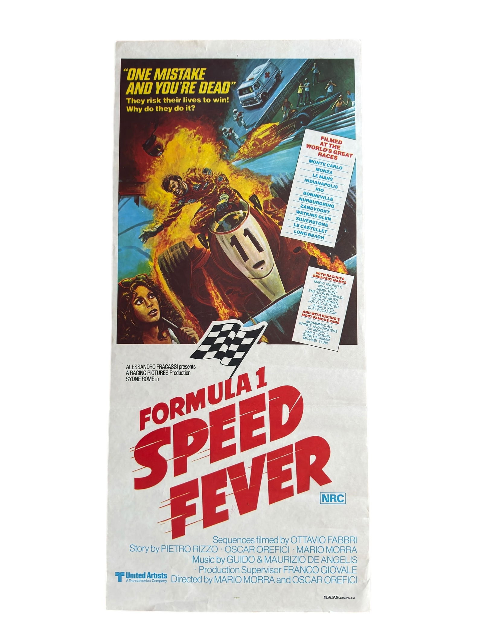 1978 Formula 1 Speed Fever Original Movie Poster (1 of 8)