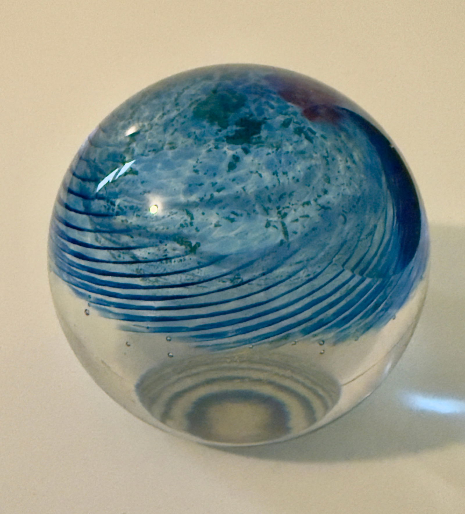 GES Glass Eye Studio Art Glass Paperweight, Milky Way Galaxy (1 of 10)