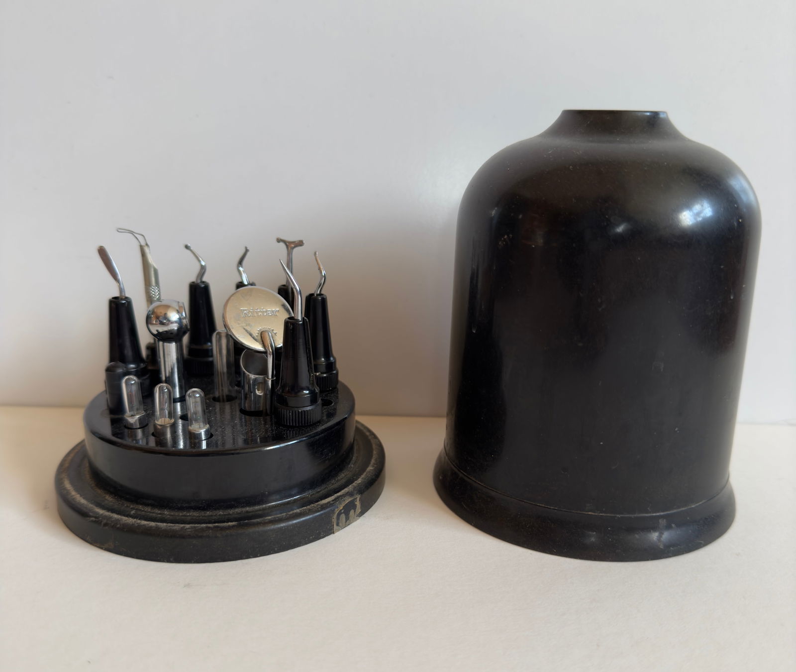 Antique Early 20thC Ritter Dental Dentist Tool Drill Accessories Bakelite Box (1 of 5)