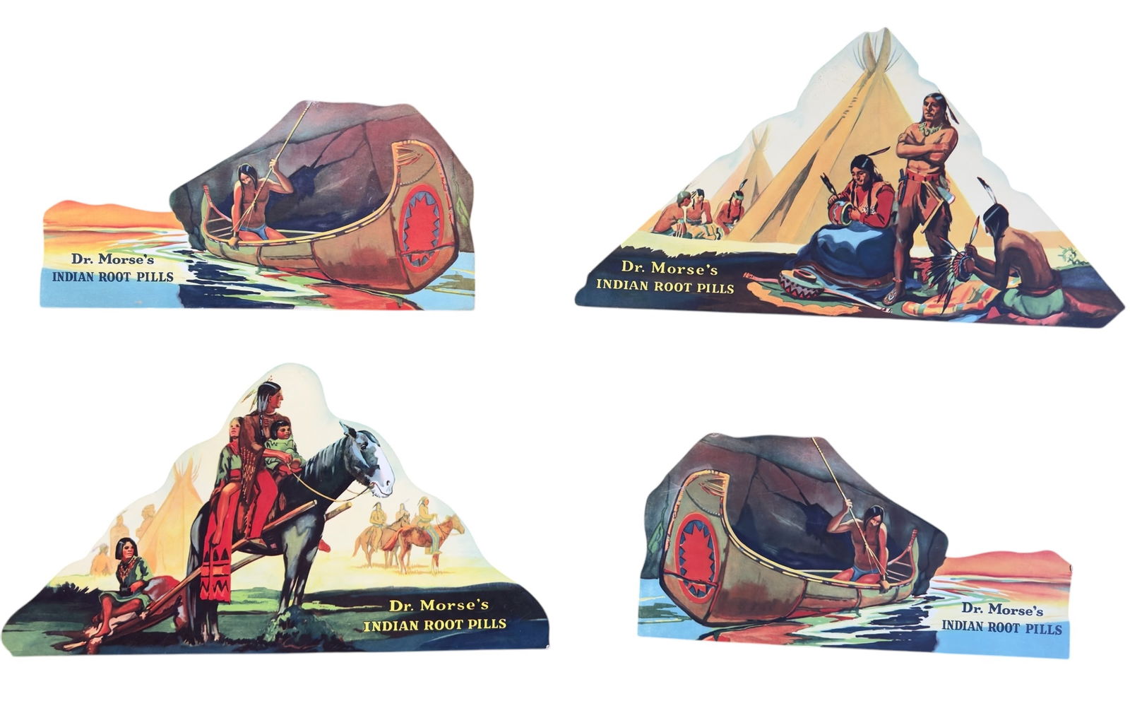 Early 20thC Pharmacy Medicine Advertising Display Drug Store Sign Dr. Morse's Indian Root Pills (1 of 7)