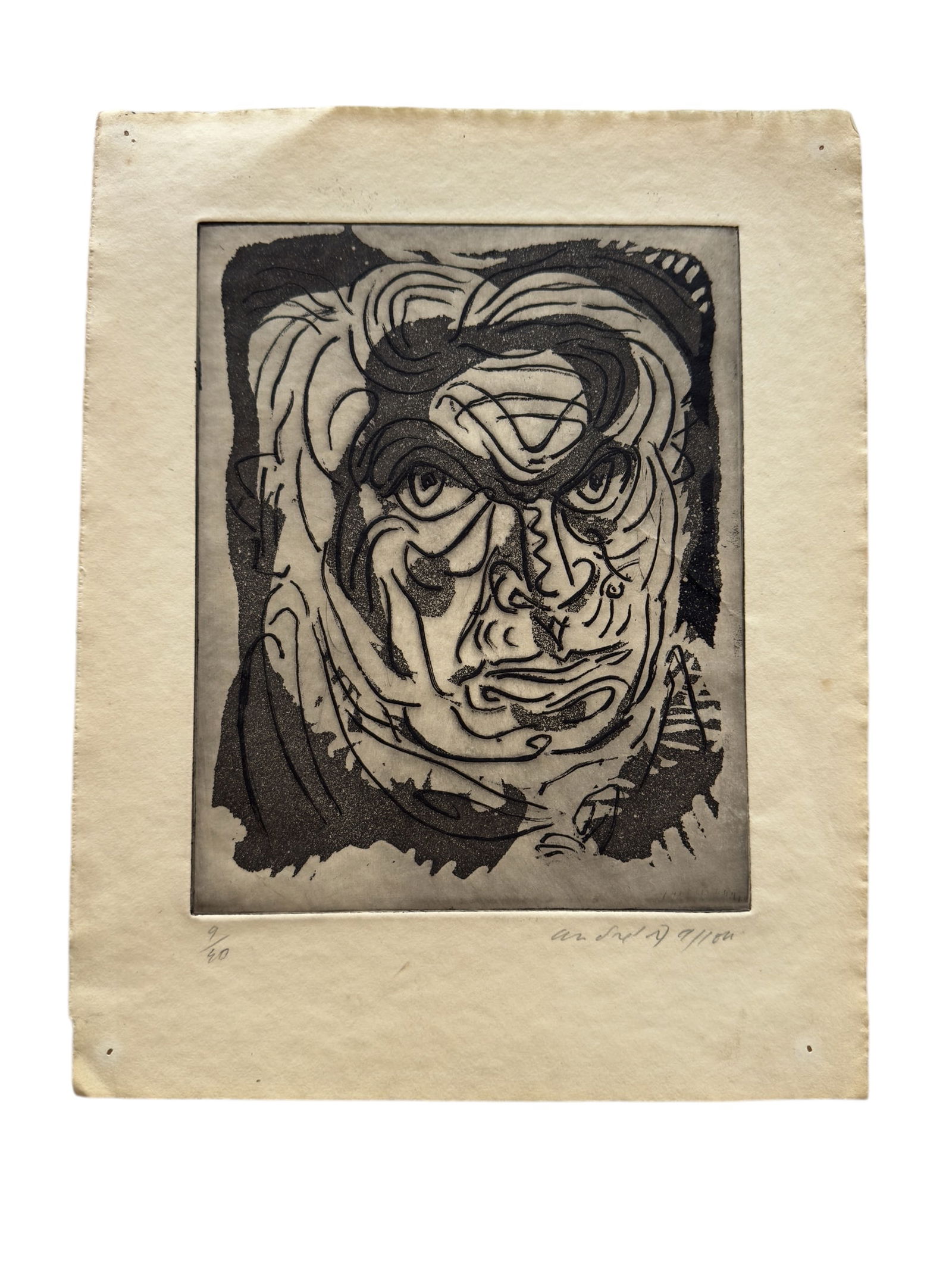 Andre Masson Etching & Aquatint, Le misanthrope 1945 (1 of 8)