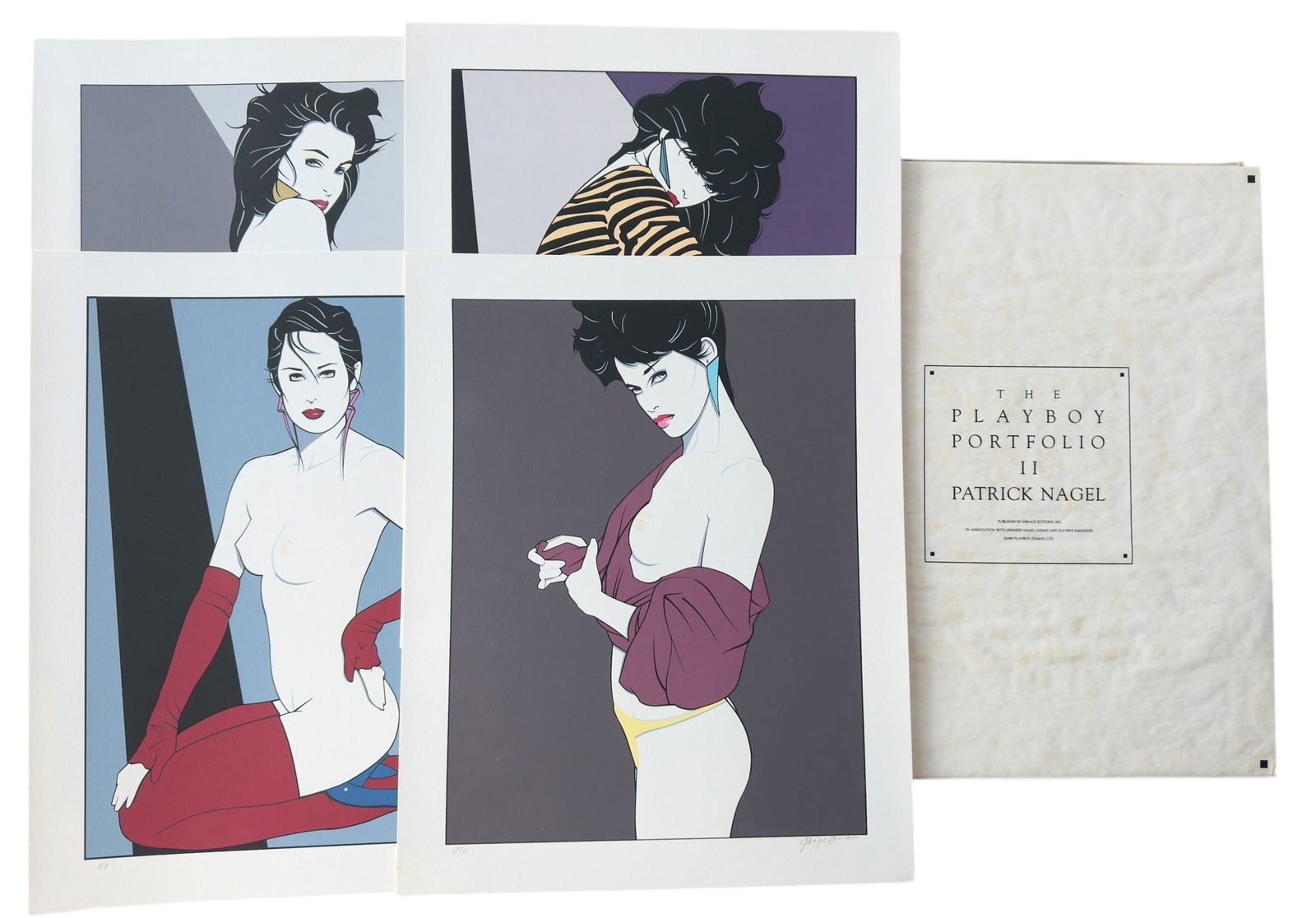 Patrick Nagel Playboy Portfolio II Linen Boxed Set Signed Artist Proof (1 of 19)