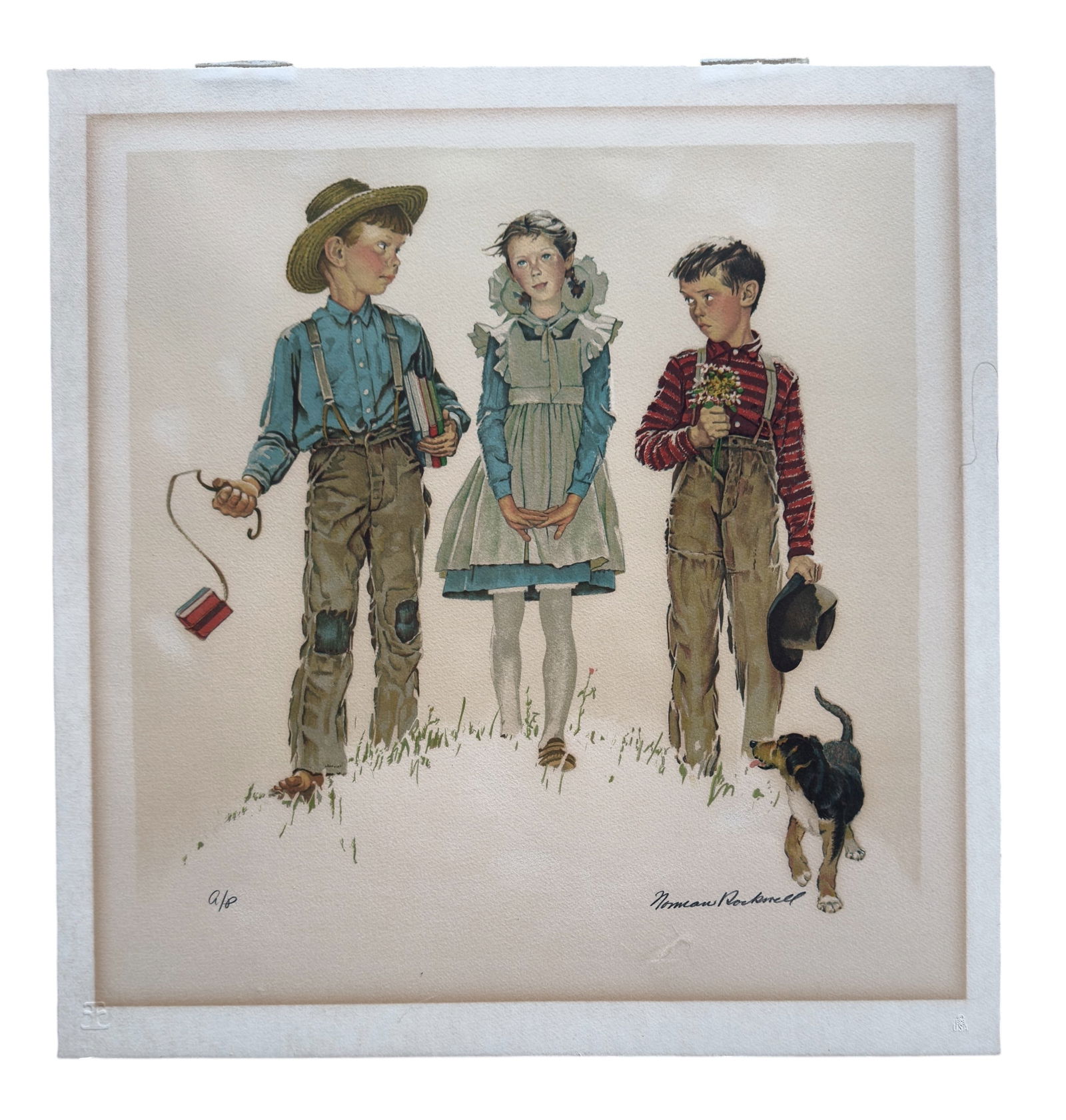 Norman Rockwell Artist Proof Print, Rivals (Me and My Pals) (1 of 14)