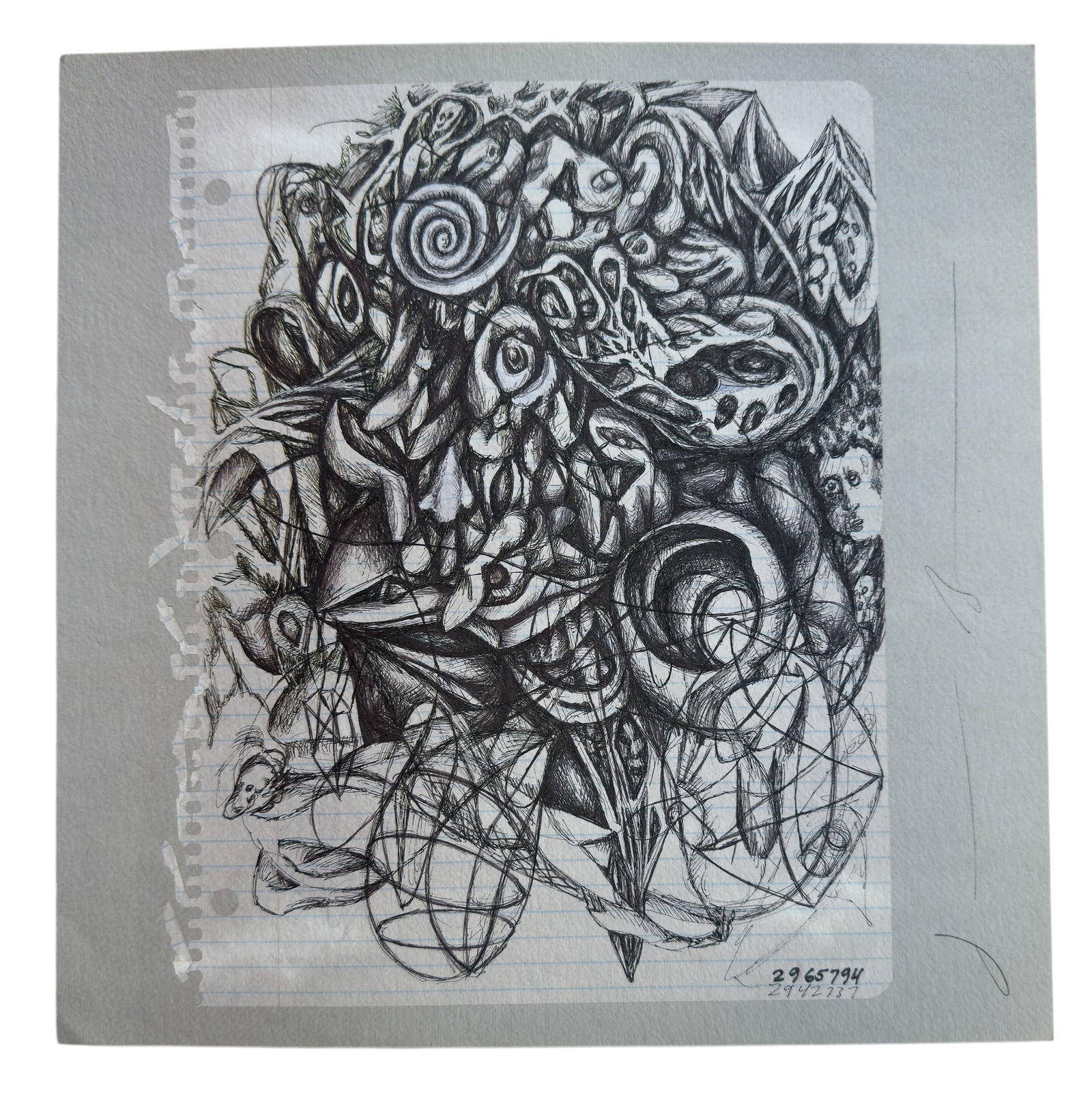 Signed Art Sounds Lithograph by Jonathan Borovsky, Untitled (1 of 3)