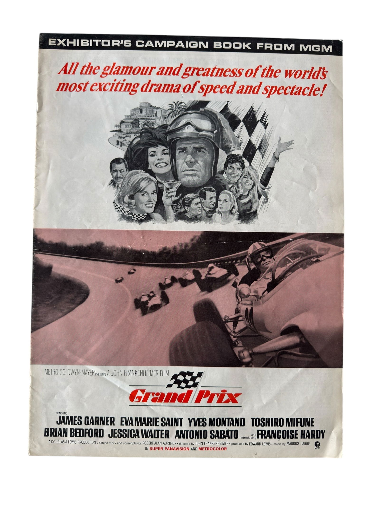 1967 Grand Prix Original Exhibitor's Campaign Book Movie Motorsport Vintage Car Drag Racing (1 of 9)