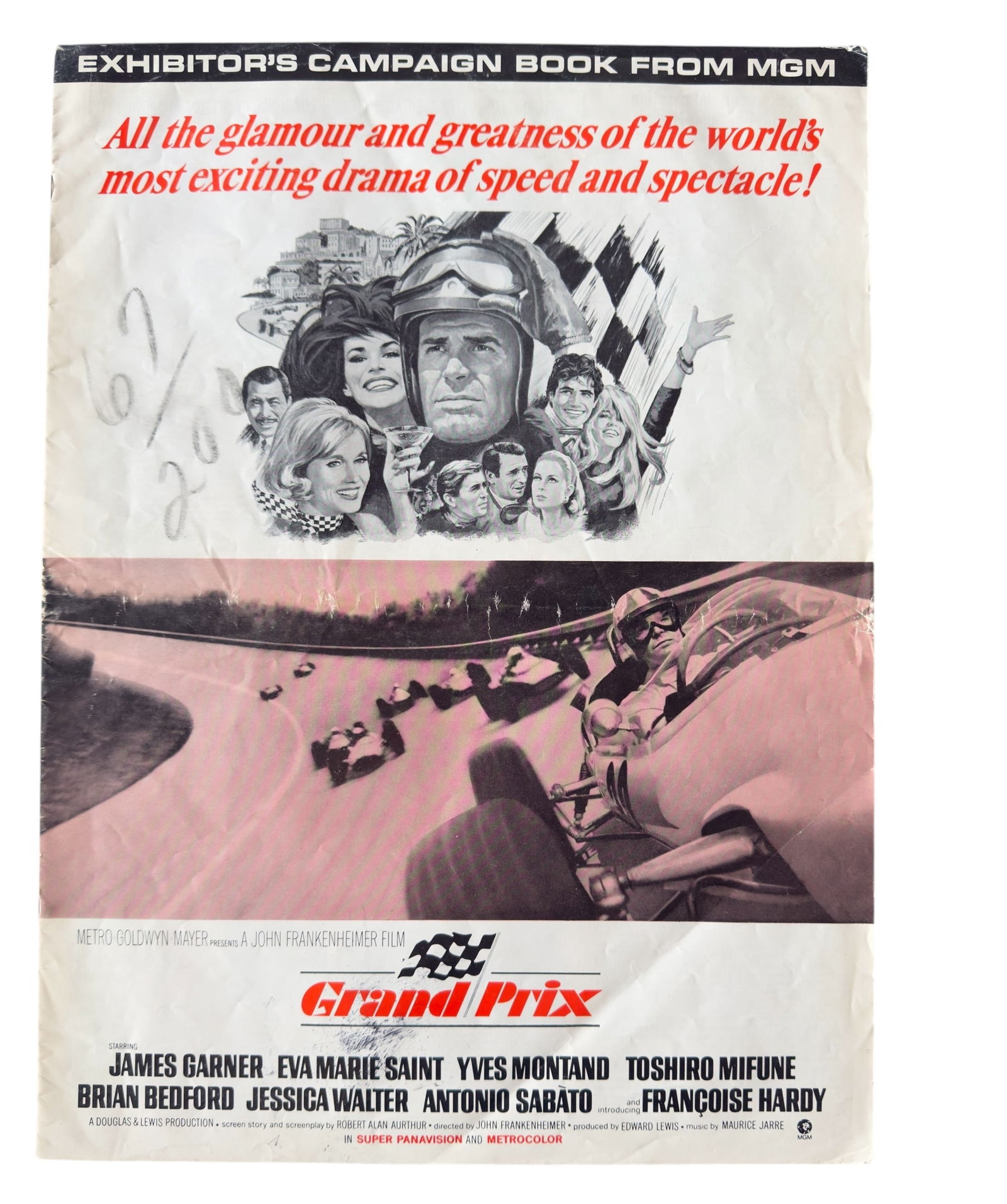 1967 Grand Prix Original Exhibitor's Campaign Book Movie Motorsport Vintage Car Drag Racing (1 of 9)
