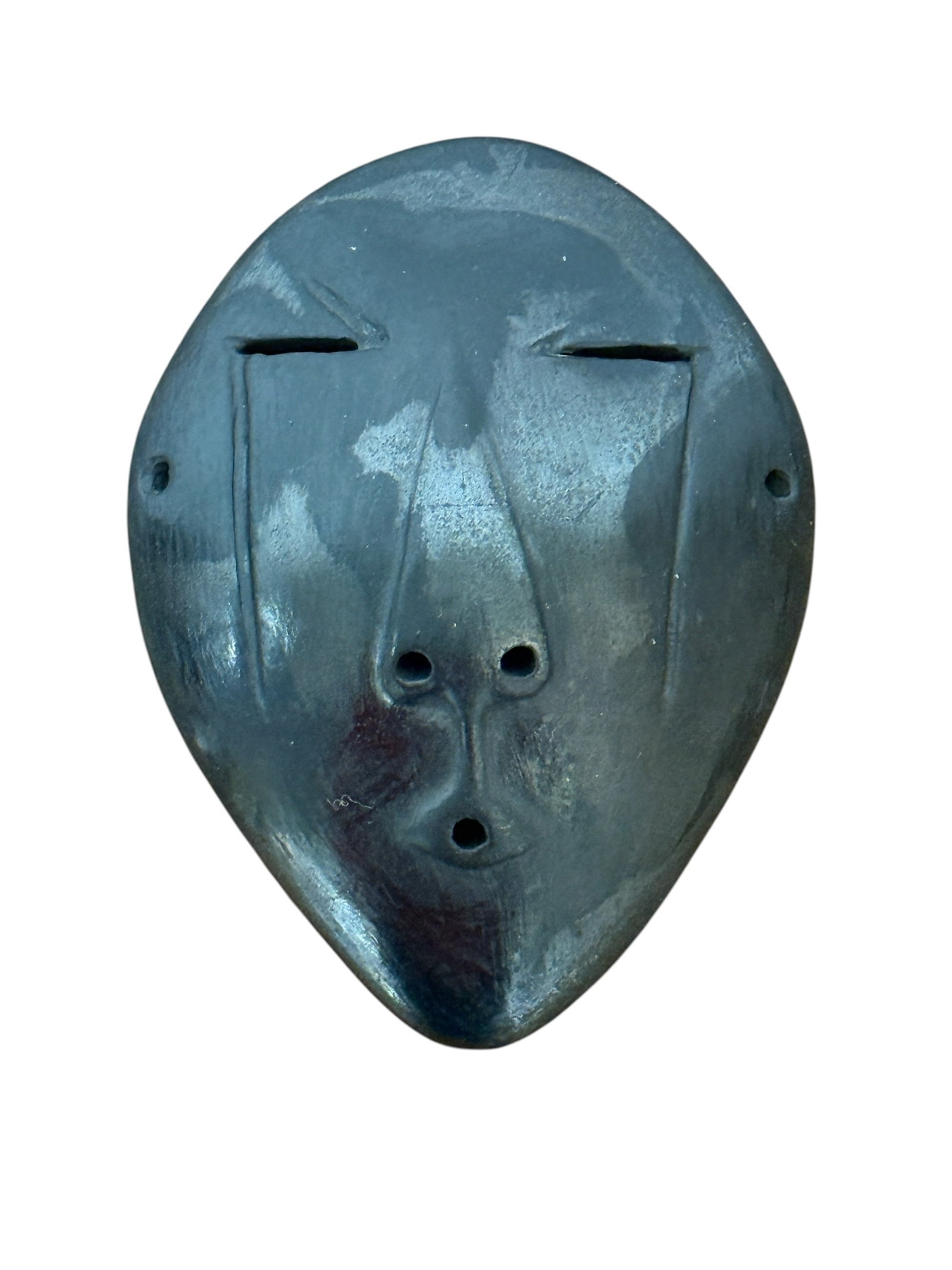 Native American Cree Glen Nipshank Pottery Mask Face (1 of 8)