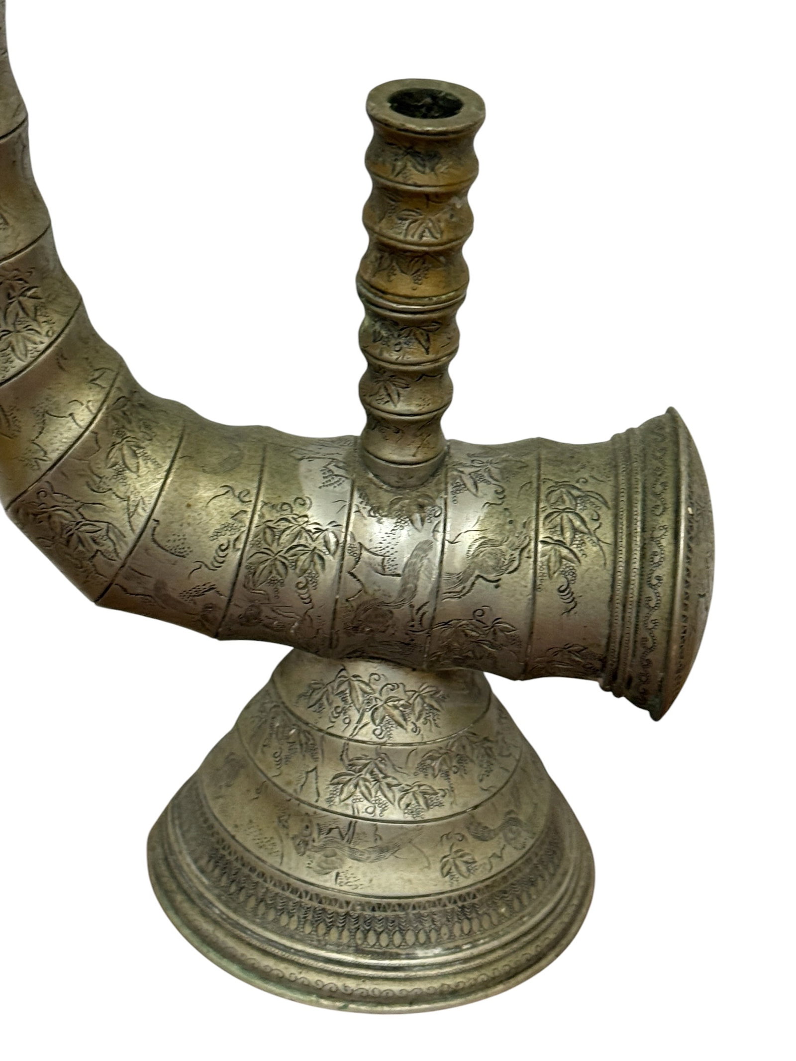 19thC Chinese Metal Opium Pipe - 10