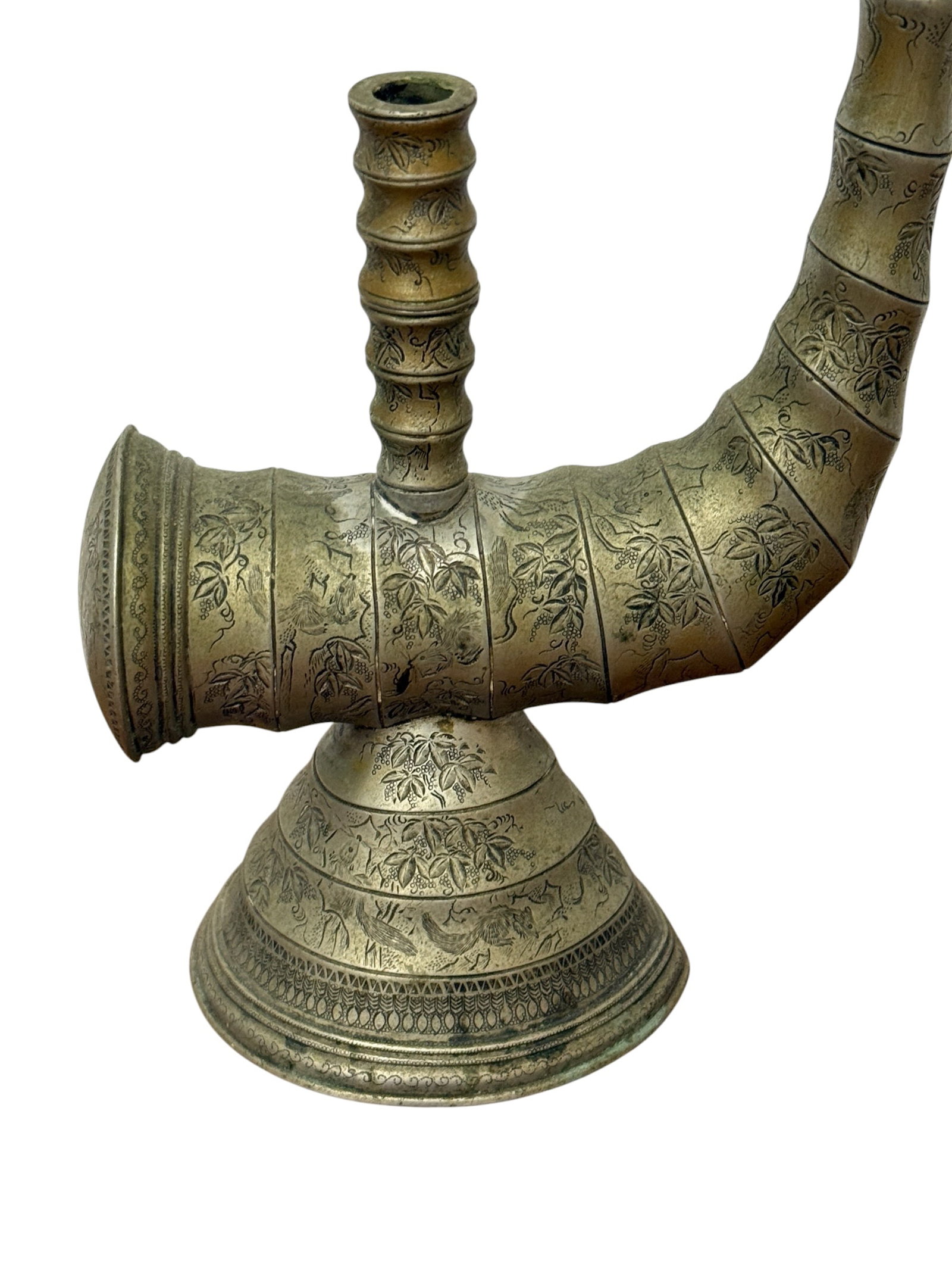 19thC Chinese Metal Opium Pipe - 11