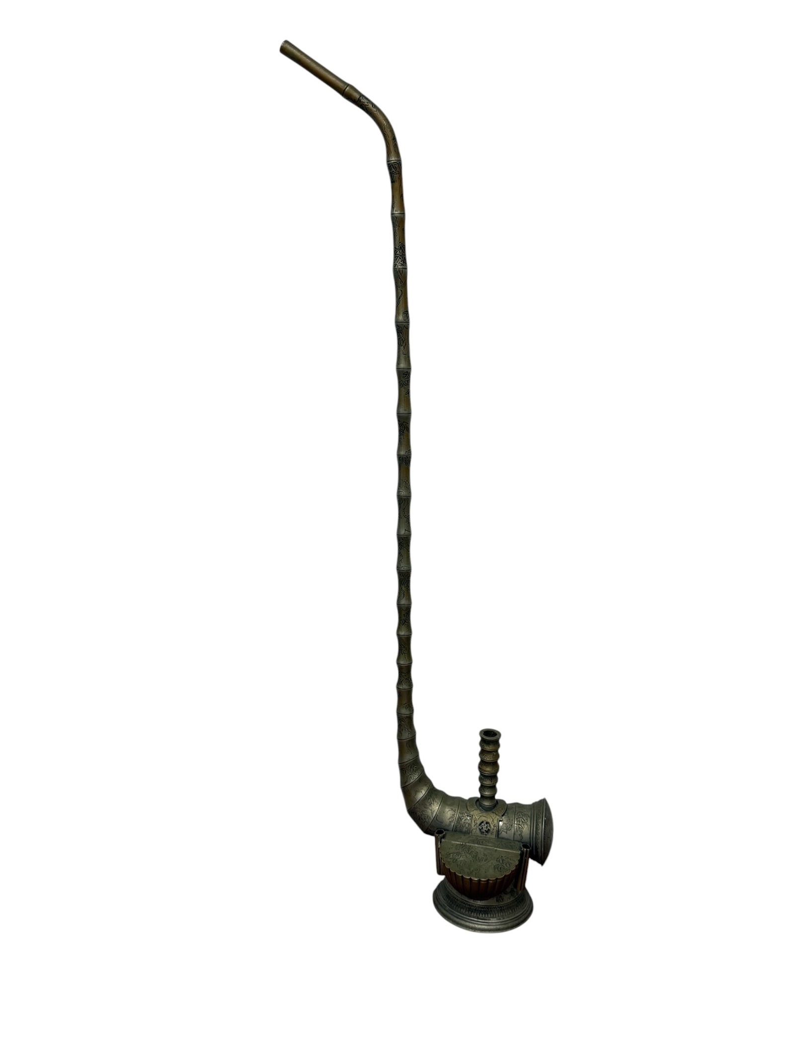 19thC Chinese Metal Opium Pipe (1 of 15)