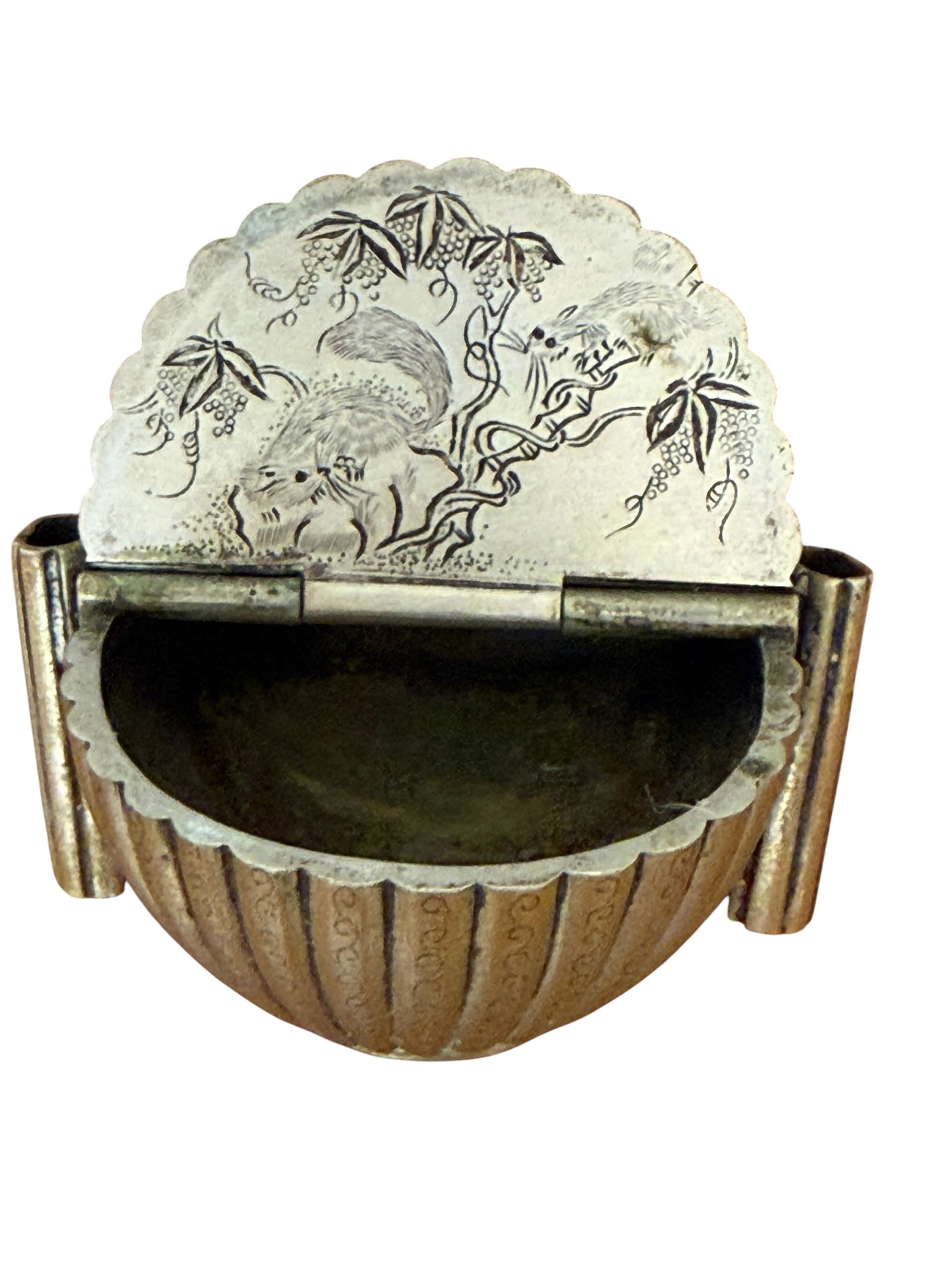 19thC Chinese Metal Opium Pipe - 8