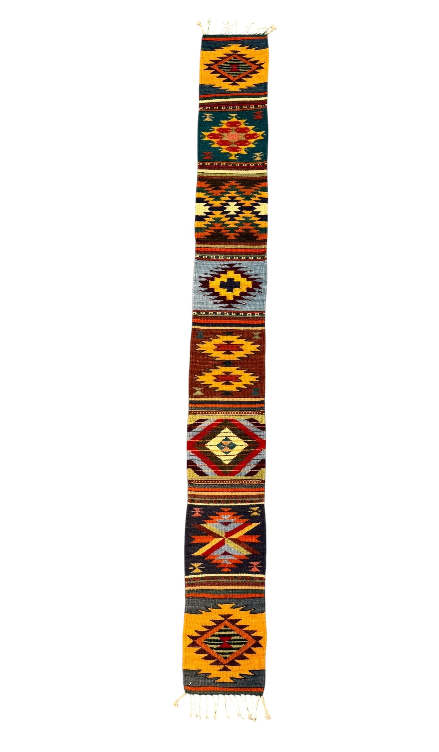 Colorful Intricate Vintage Zapotec Weaving Wall Hanging (1 of 8)