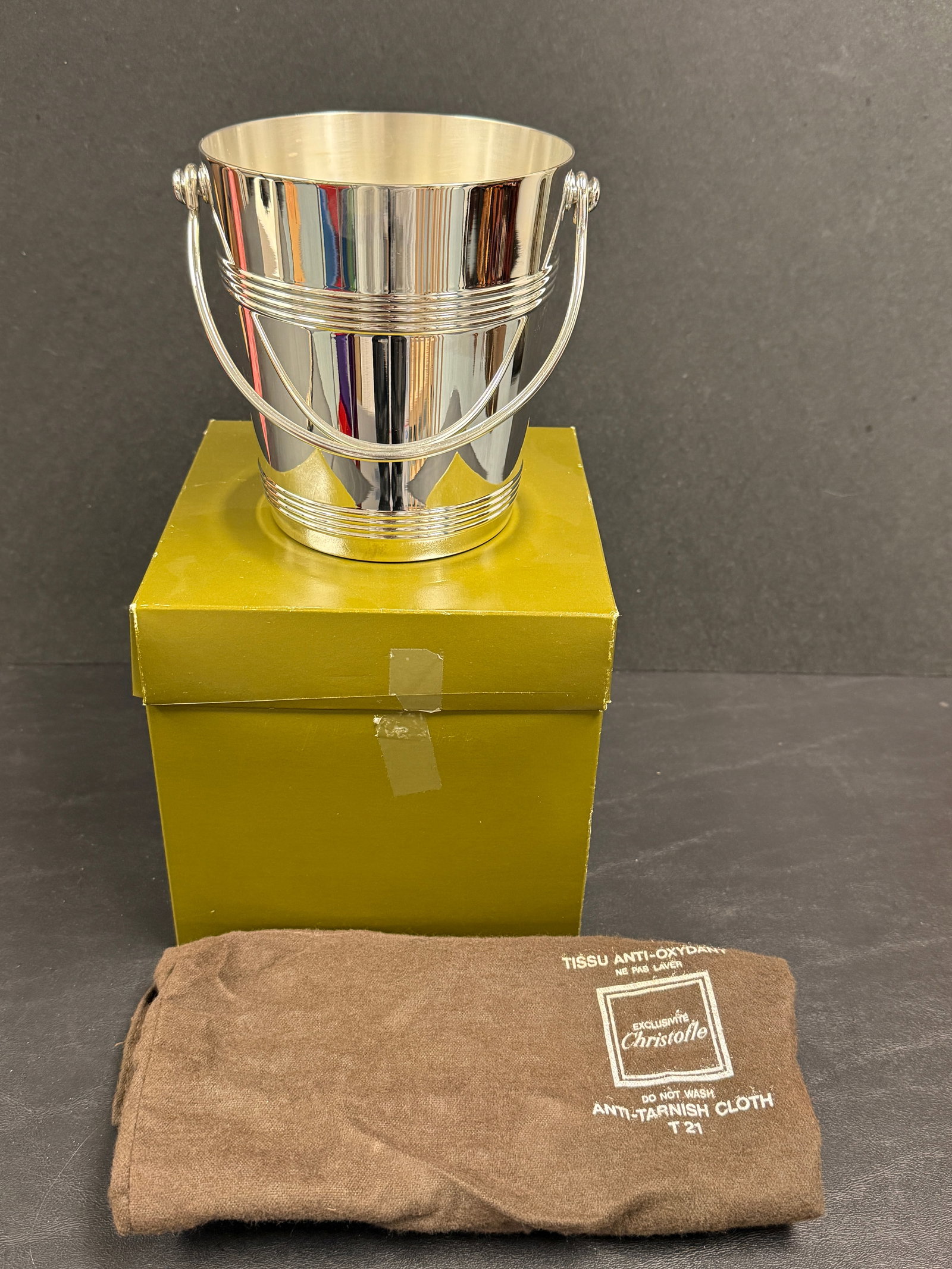Christofle Vintage Silvered Biarritz Ice Bucket Gallia Box (1 of 11)