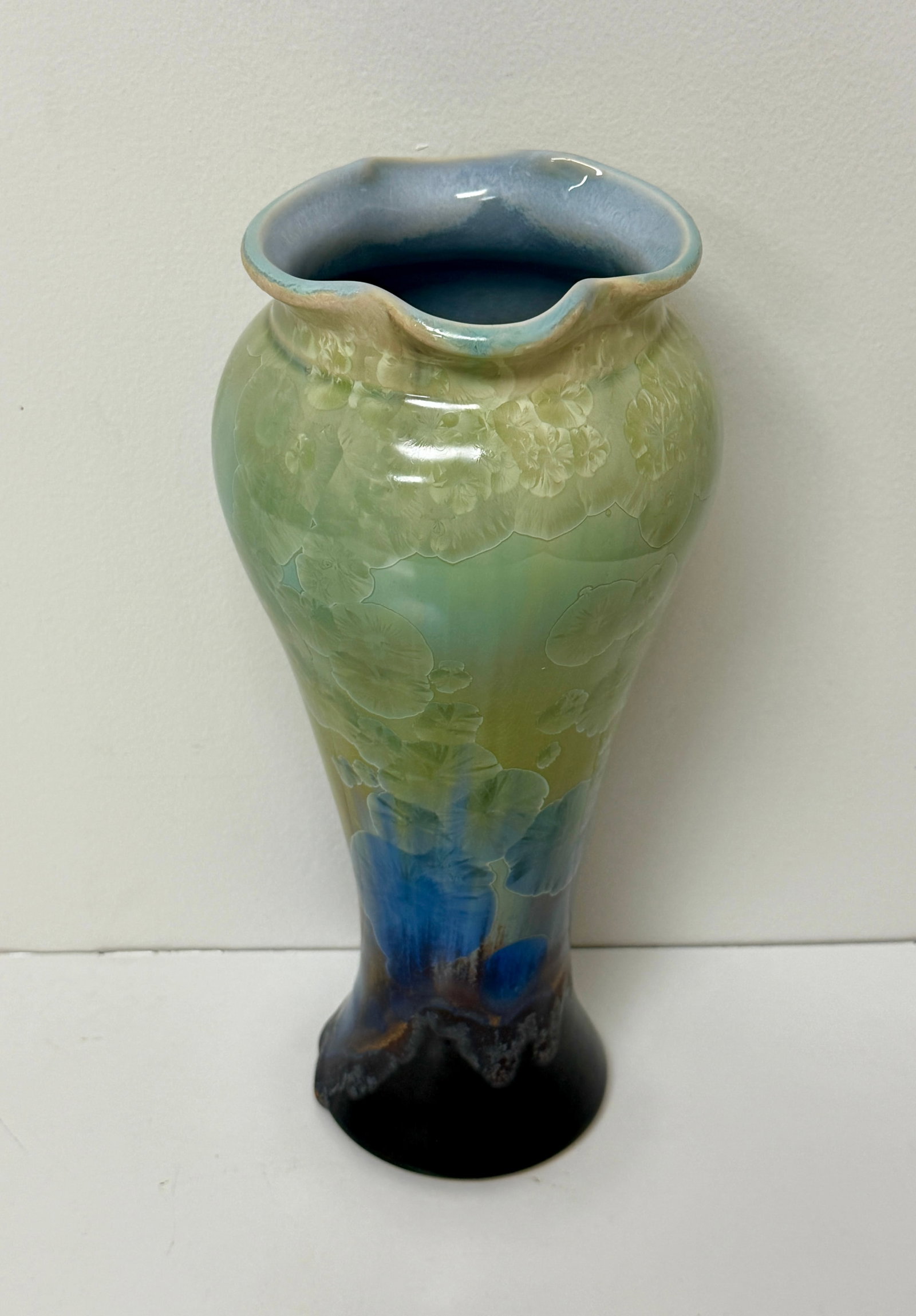 Kent Follette Art Pottery Chrystaline Glaze Vase (1 of 10)