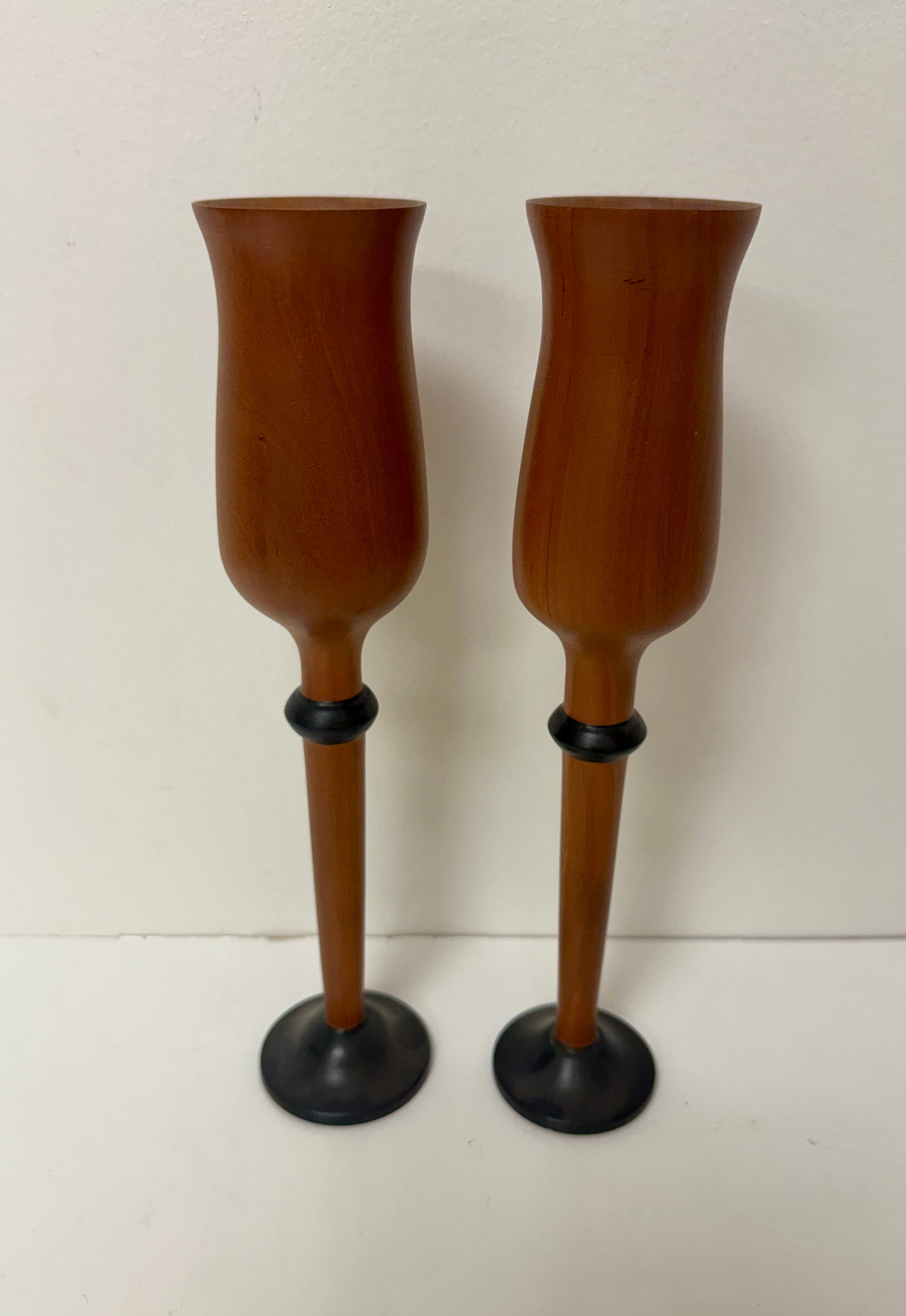 Artisan Folk Art Turned Wood Glasses Stemware David Martynuik (1 of 8)