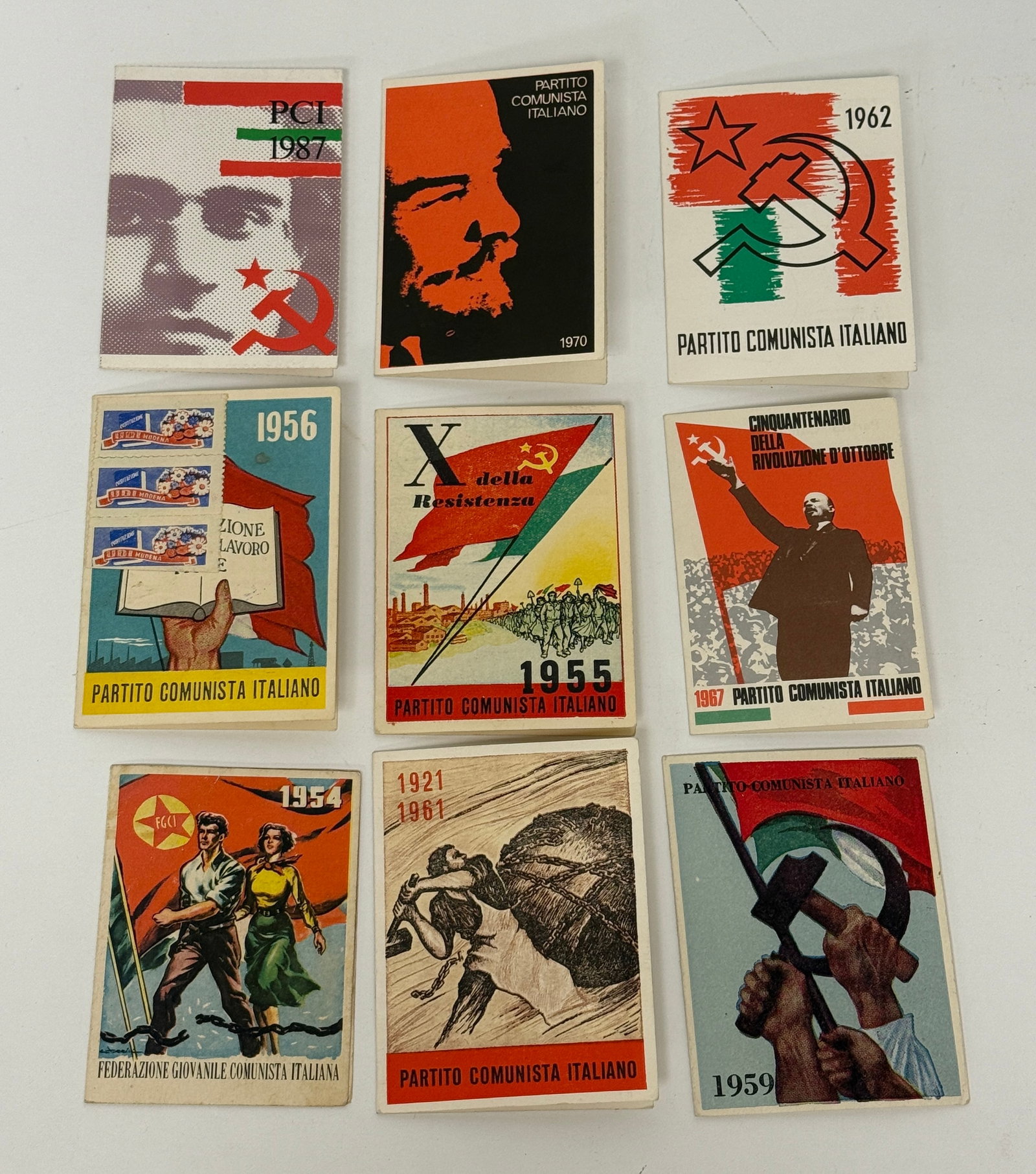 Italian Communist Party Membership Card Lot 1954-1987 (1 of 3)