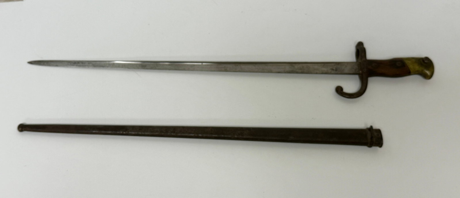 Late 19thC French M1874 Type Bayonet with Sheath (1 of 19)