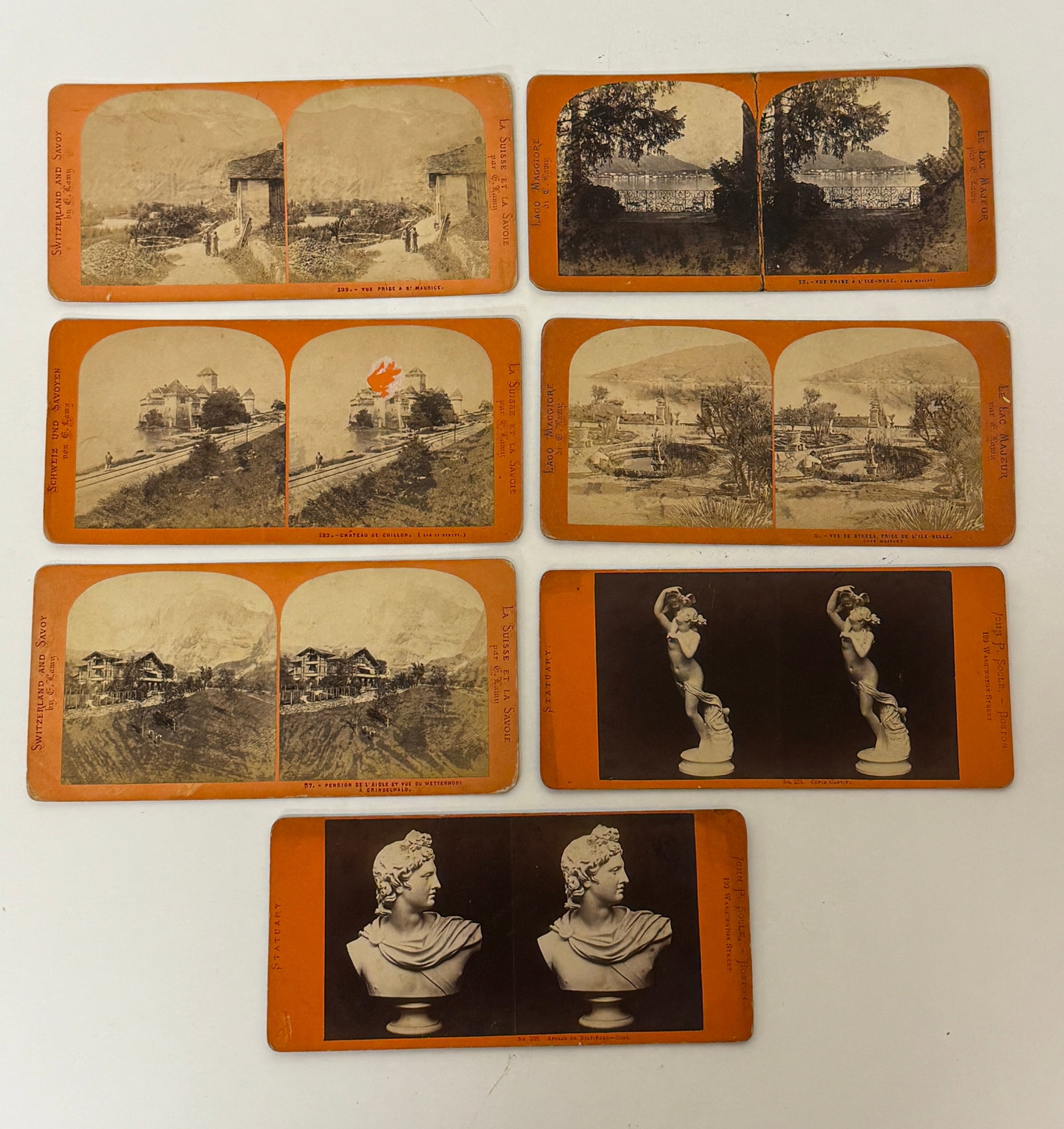 Group of Seven Stereoview Cards (1 of 6)