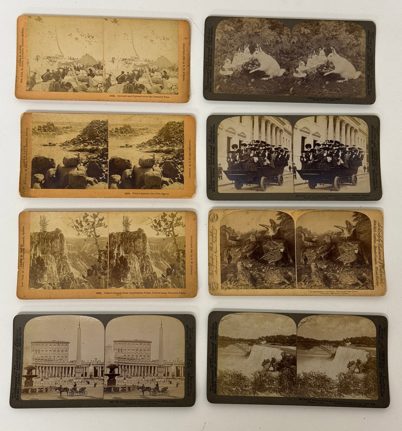 Group of Eight Stereoview Cards (1 of 6)