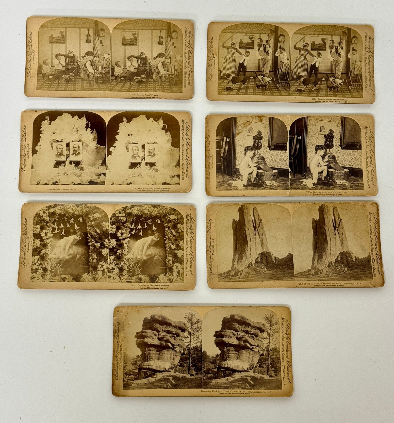 Group of Seven Stereoview Cards (1 of 6)